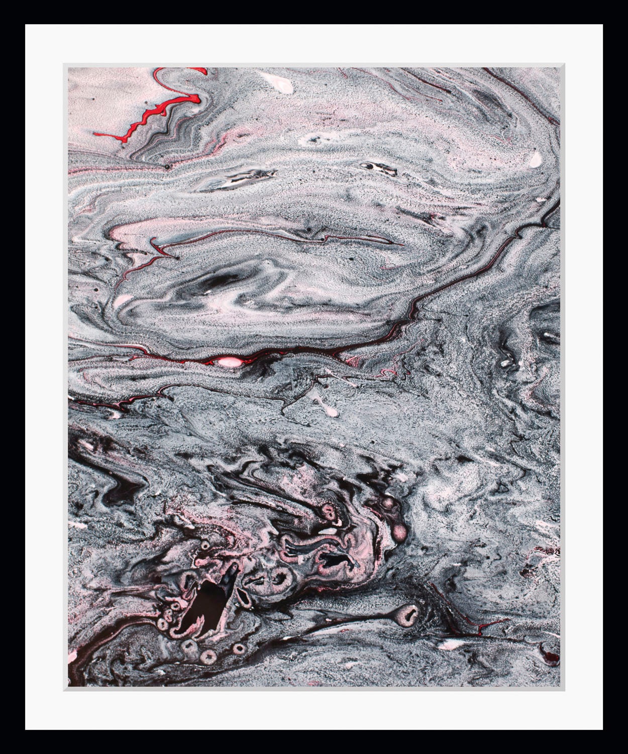 queence Bild »Tim«, Abstrakt-Kunst-Marmor, (1 St.), HD Premium Poster-Druck inkl. Holzrahmen
