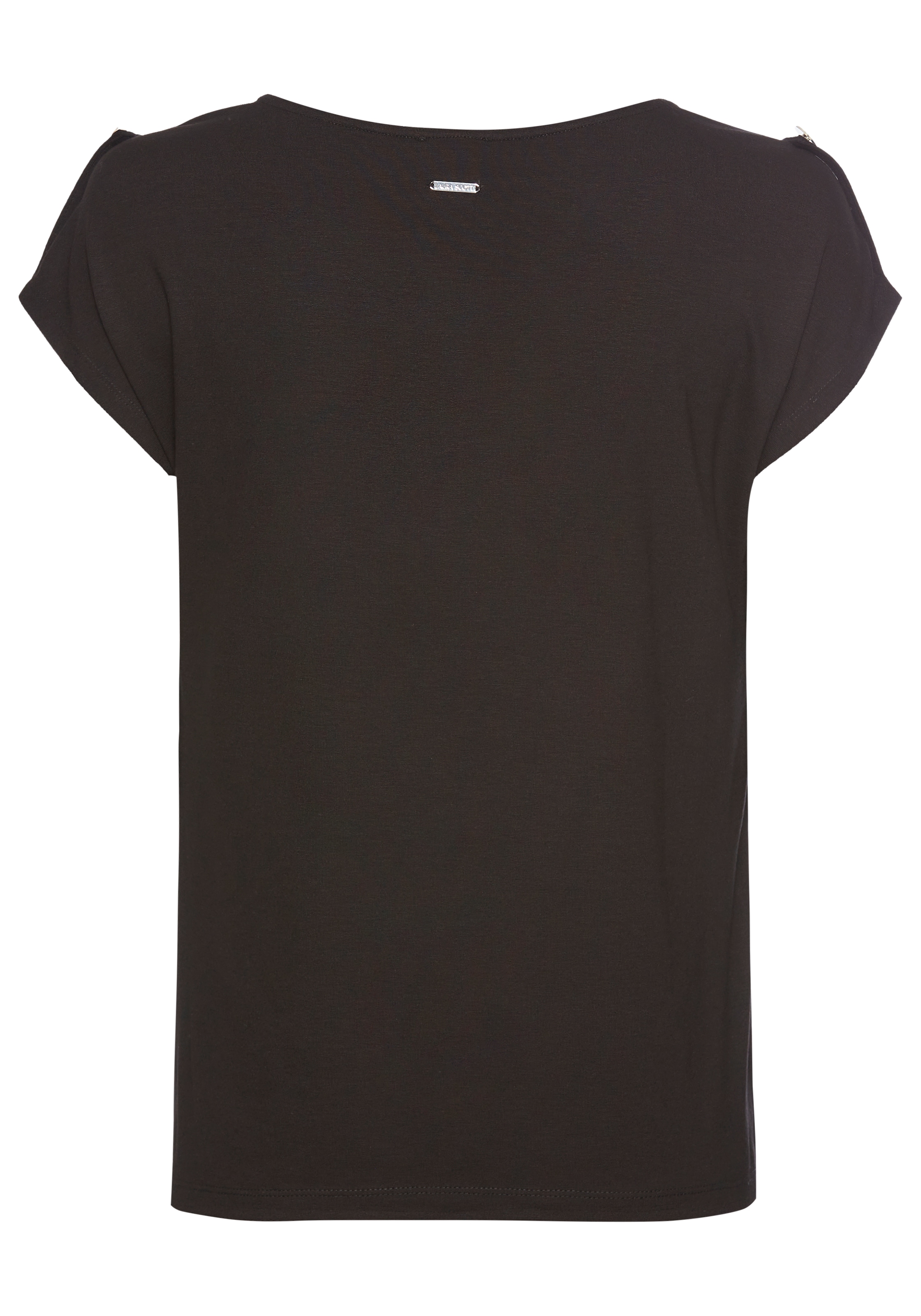 Laura Scott Shirtbluse, mit Buchstaben-Druck auf leichtglänzendem Satin - NEUE KOLLEKTION