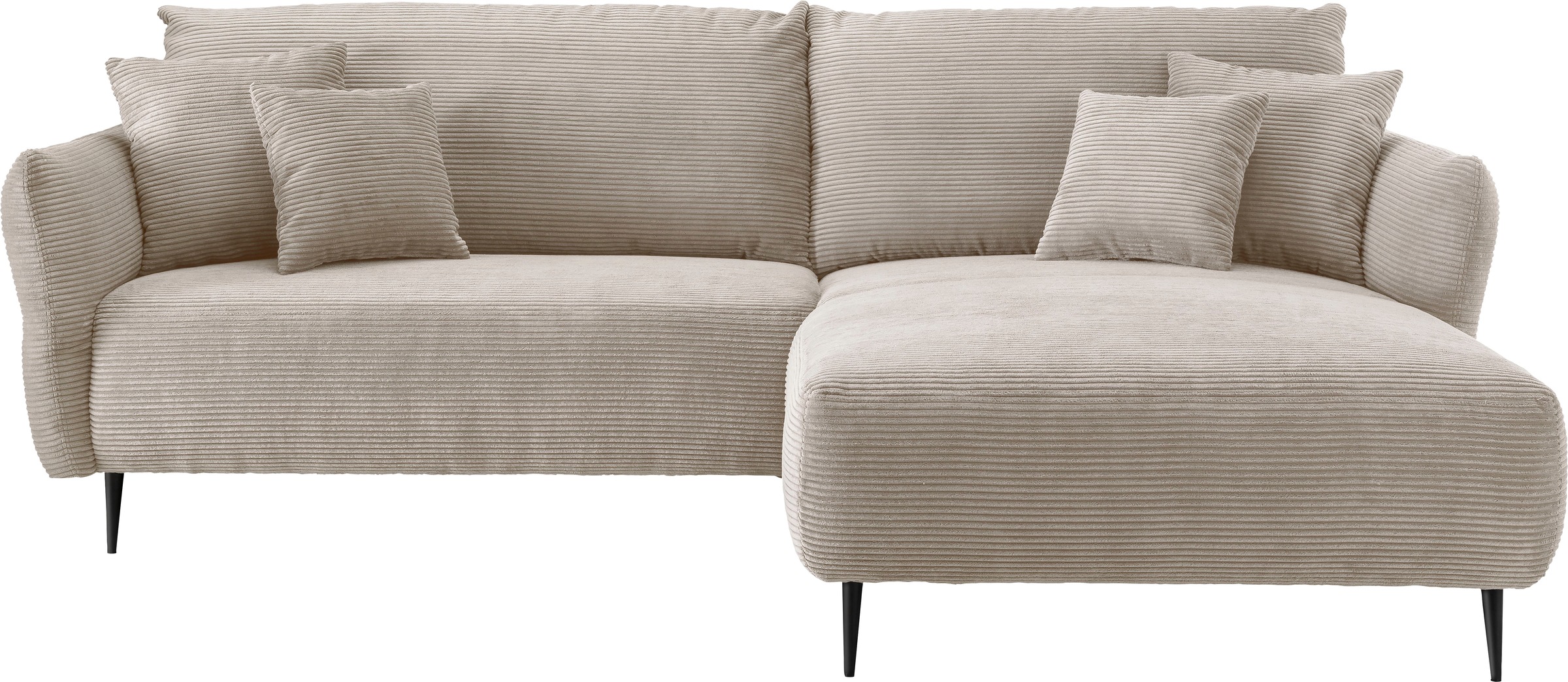INOSIGN Ecksofa »Amarena L-Form«, inklusive Armlehnenverstellfunktion, 4x Zierkissen gratis