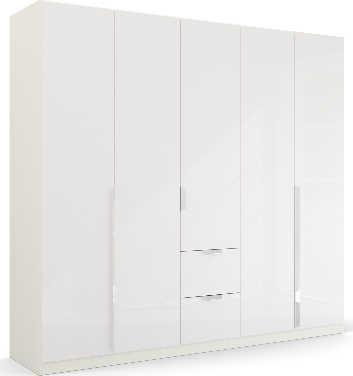 rauch Drehtürenschrank "Kleiderschrank Schrank Garderobe Ankleide GLAMOUR BY QUADRA SPIN" Breiten: 181/226/271 cm, Höhe 210 cm, mit eleganter Hochglanzfront und Stangengriff MADE IN GERMANY