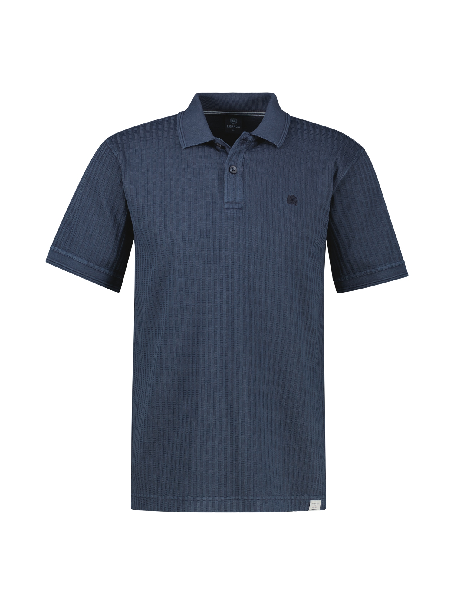 LERROS 1100000002199 "Poloshirt aus Jaquard mit Waffelstruktur in Vintage-Optik"