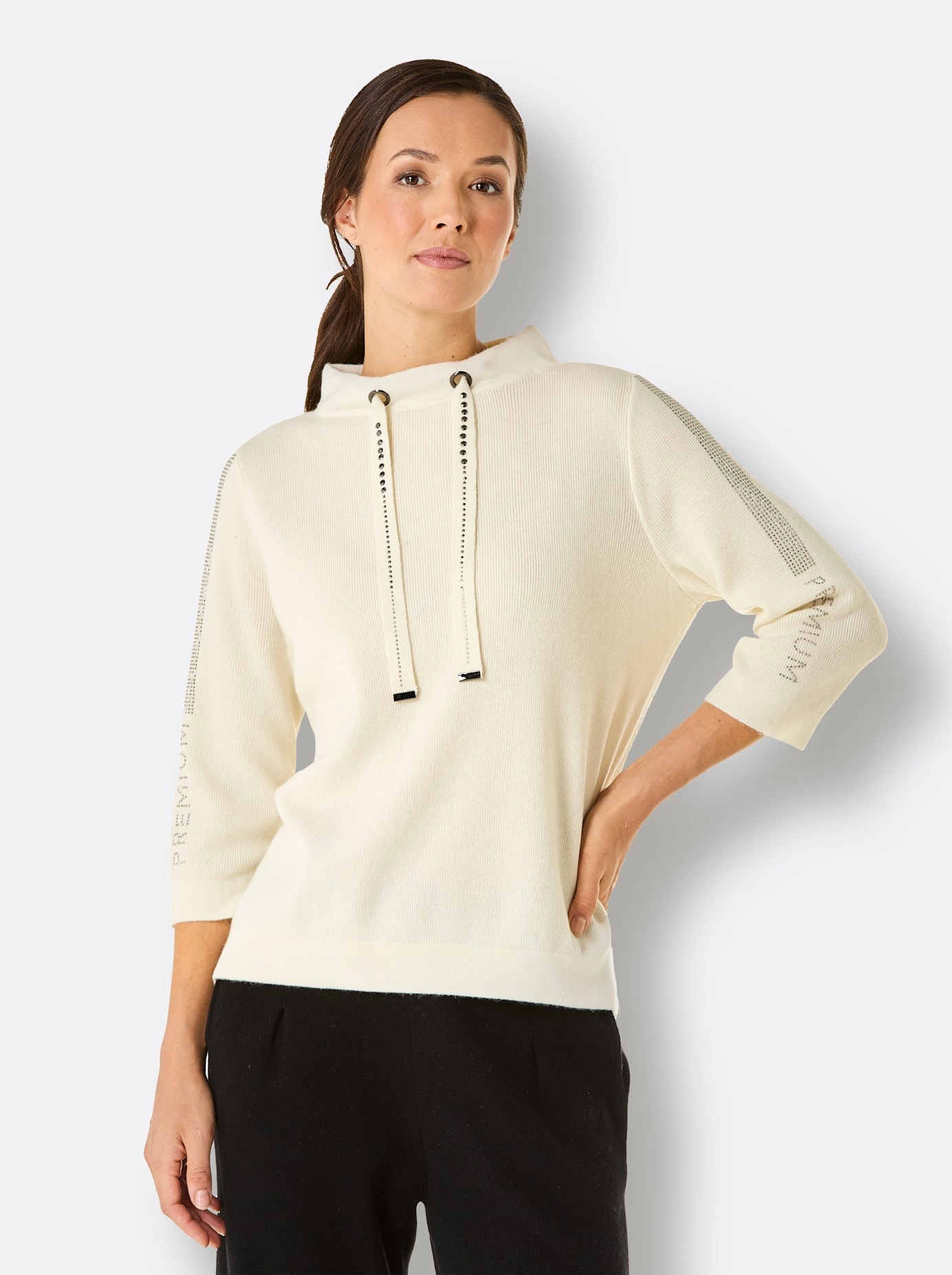 CREATION L PREMIUM 3/4 Arm-Pullover "Merino-Kaschmir-Pullover" günstig online kaufen