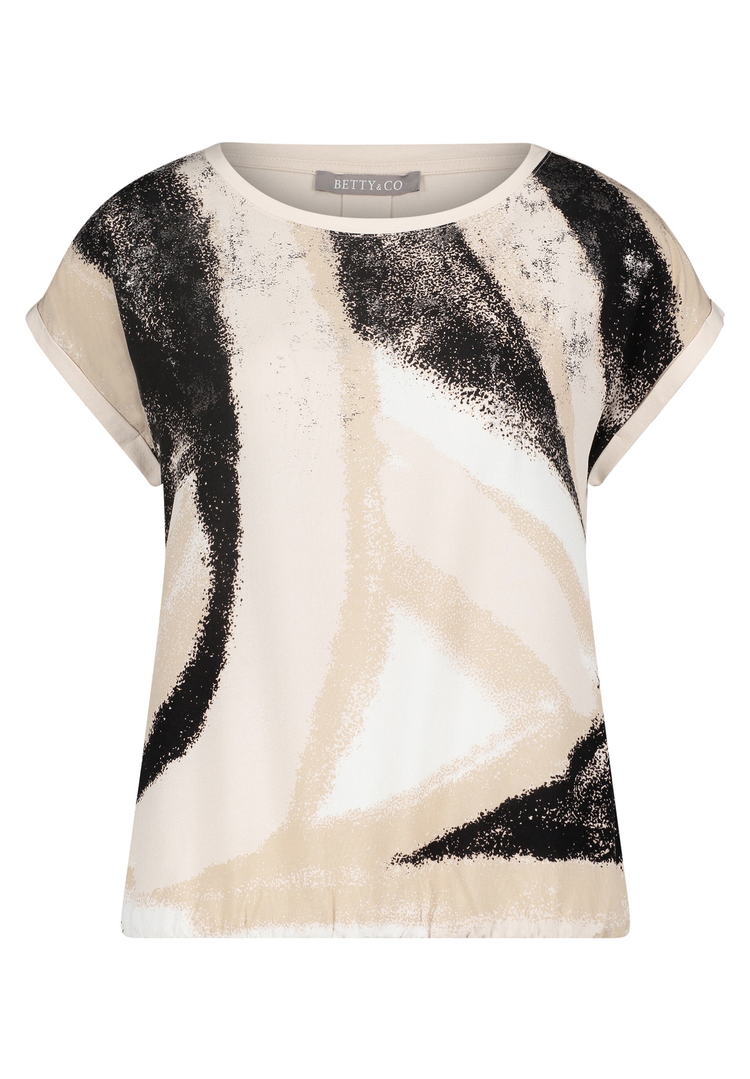 Betty&Co Kurzarmshirt "Betty & Co Casual-Shirt mit Print", Druck günstig online kaufen