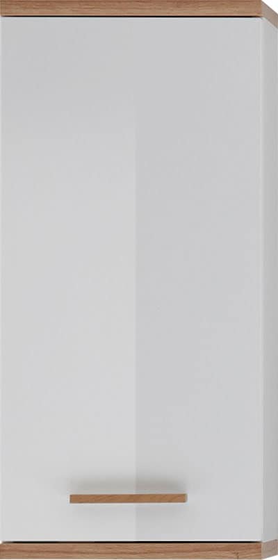 Saphir Hängeschrank »Quickset Badschrank 35,5 cm breit mit 1 Tür und 2 Glas-Einlegeböden«, Badezimmer-Hängeschrank inkl. Türdämpfer, Holzgriffe