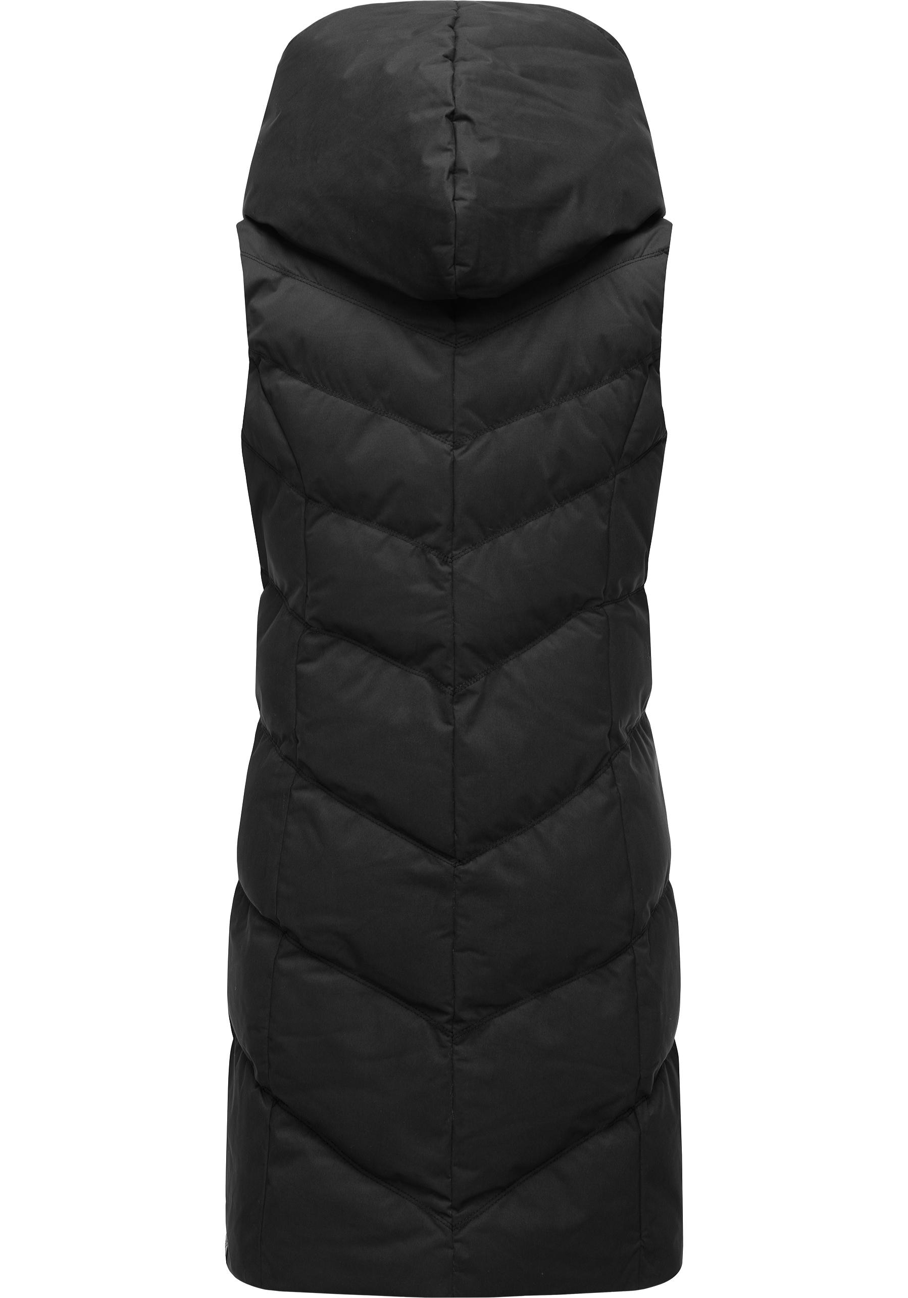Ragwear Steppweste »Natalka Vest«, stylische, gesteppte Winterweste mit gefütterter Kapuze