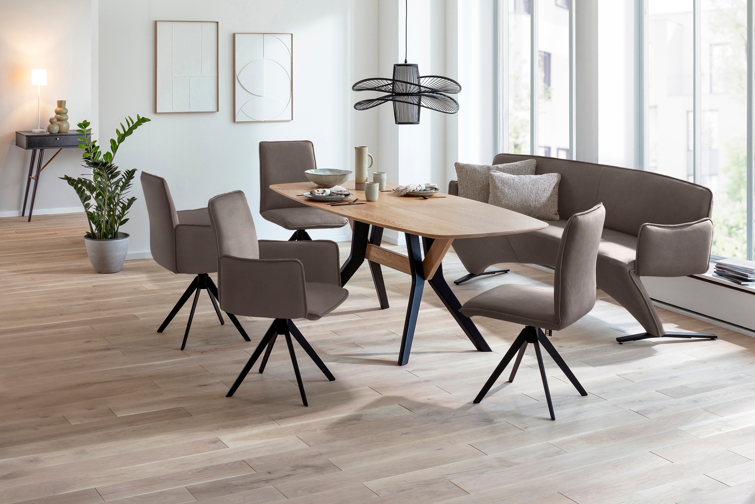 K+W Komfort & Wohnen Drehstuhl () Blitzdrehkreuz und Rückholfunktion, dekor günstig online kaufen