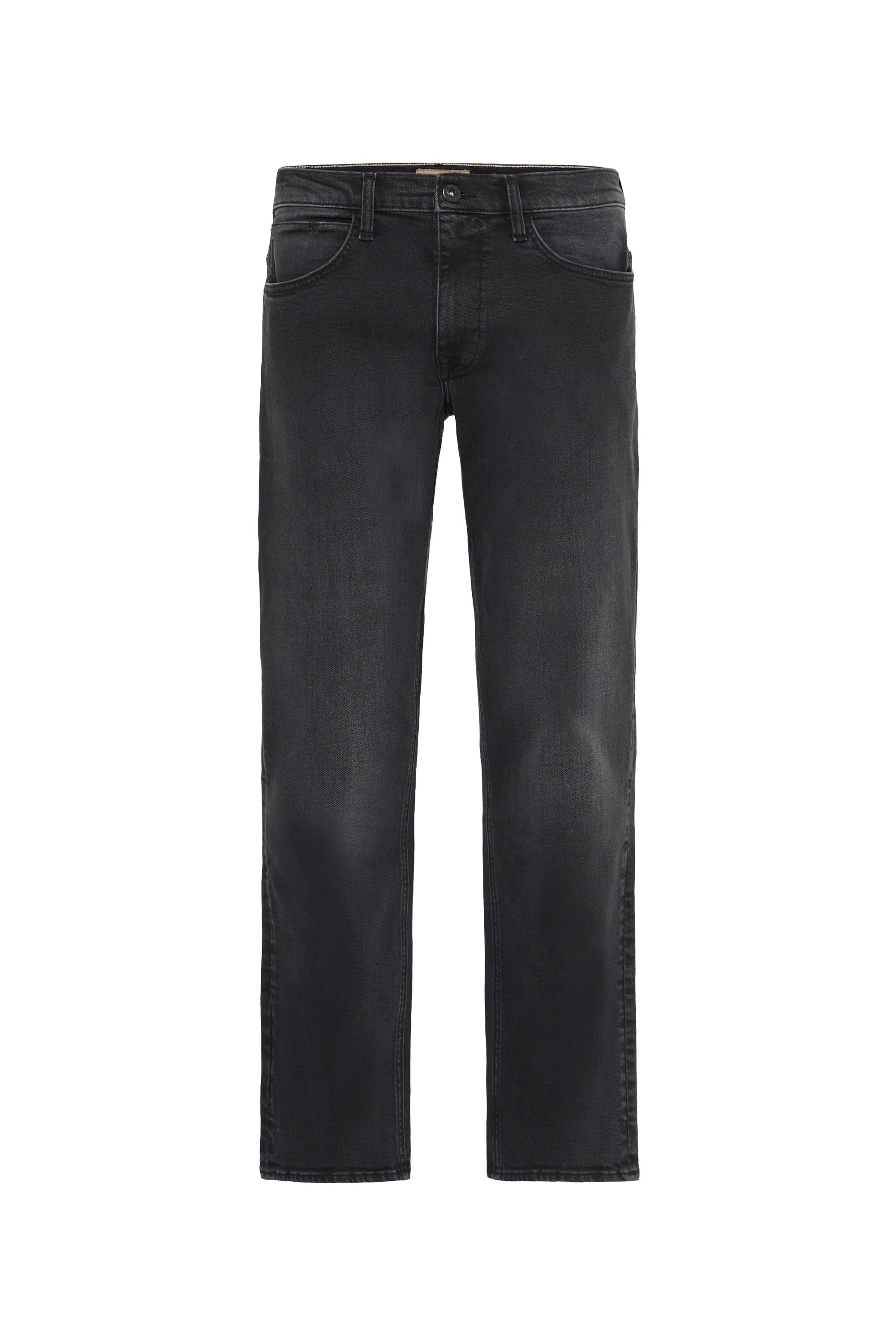 Relaxhose BLEND "BHRock", Herren, Gr. 33, Länge 32, denim dunkelgrau, Denim/Jeans, 99% Baumwolle, 1% Elasthan, unifarben, Basic, normal normal, Hosen Relaxhose, Jeanshose mit normalem Bund und geradem Bein - Rock Fit