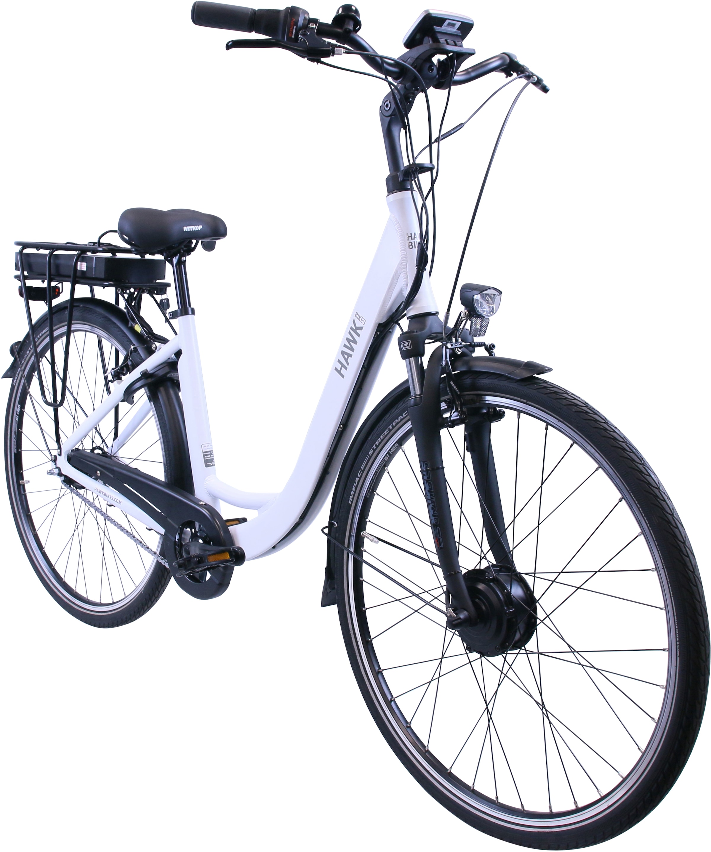 HAWK Bikes E-Bike »HAWK eCity Wave«, 7 Gang, Shimano, Nexus 7-Gang, Frontmotor 250 W