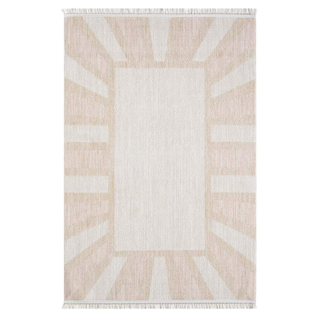 Carpet City Teppich »CLASICO 9152«, rechteckig, Kurzflor, Fransen, Bordüre, Boho-Stil, Wohnzimmer