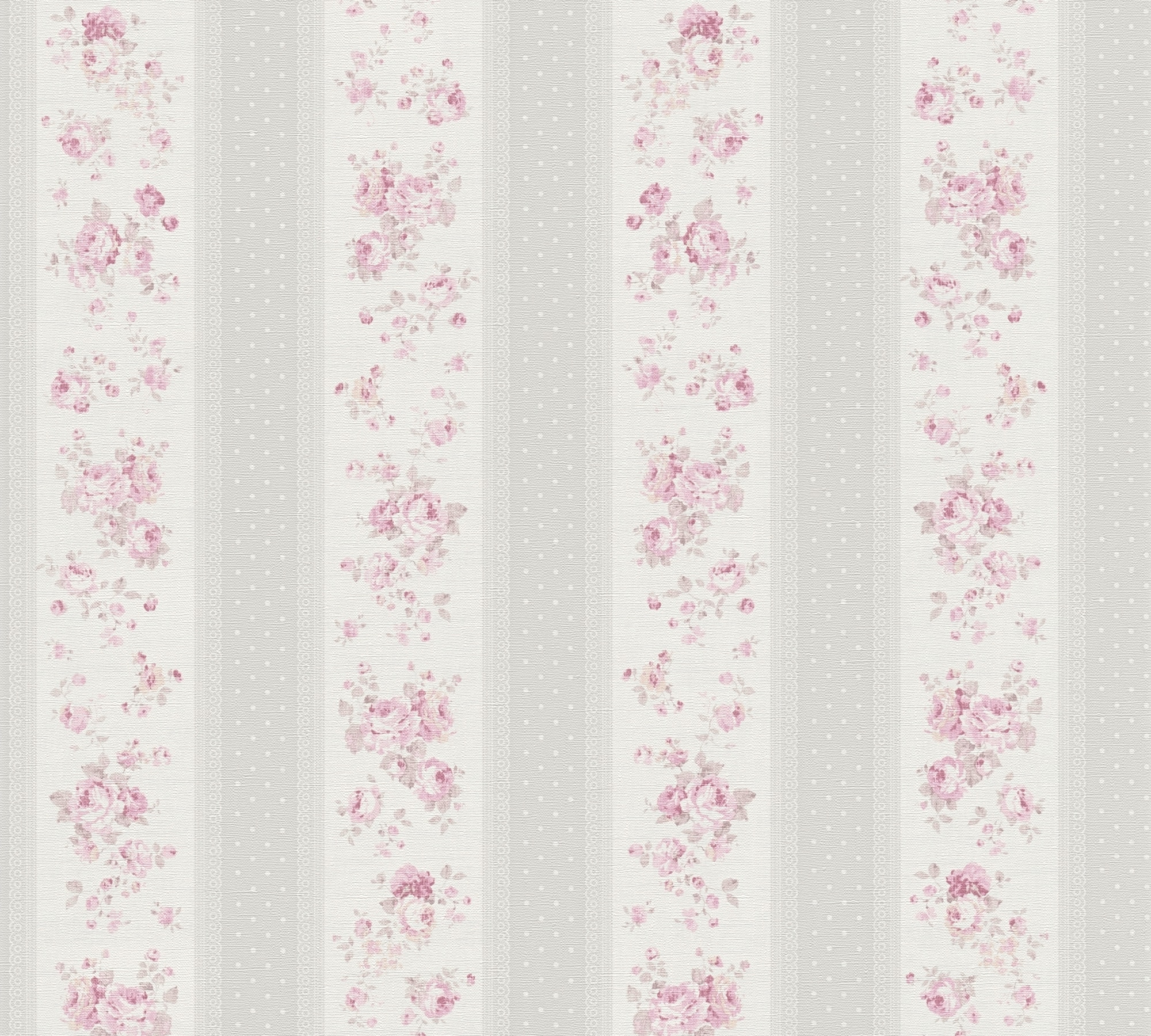 A.S. Création Vliestapete »Punktetapete Landhaus« matt geprägt Tapete mit Spitzenmuster