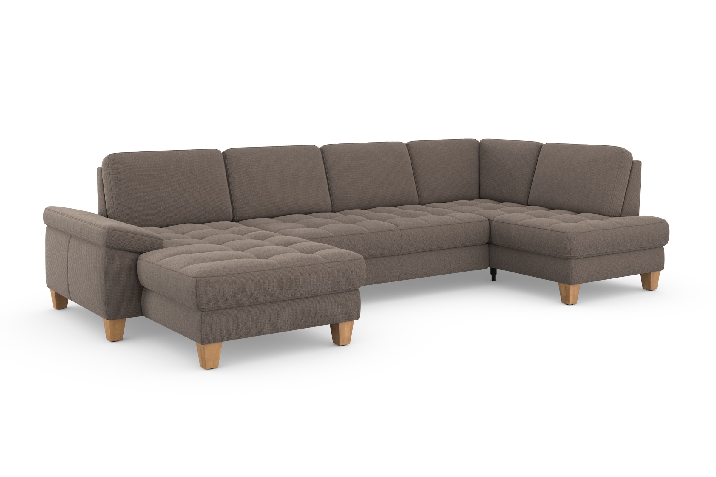 sit&more Wohnlandschaft »Westham U-Form«, wahlweise mit Bettfunktion, Bettkasten, Sitztiefenverstellung