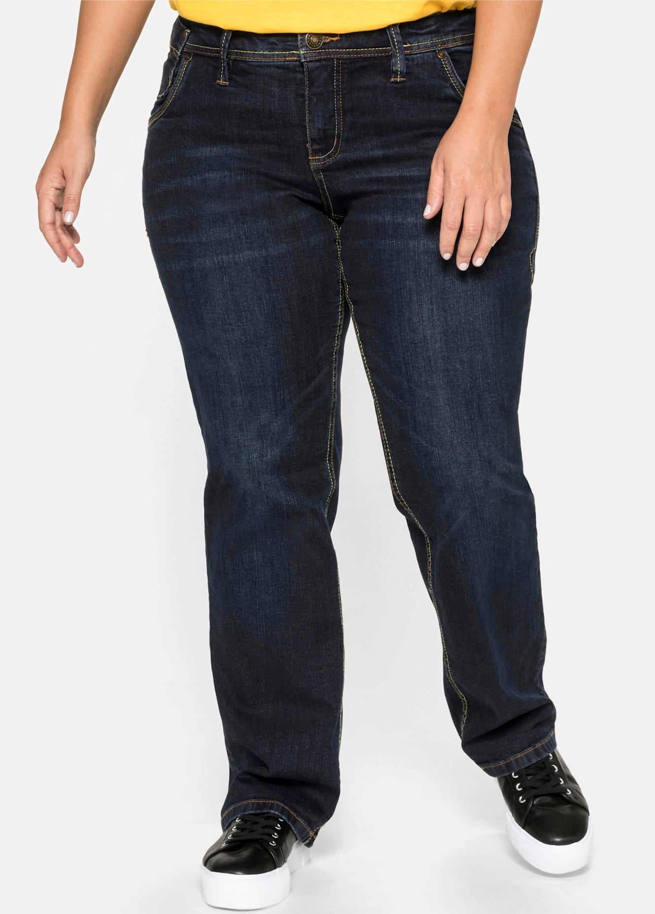 Sheego Stretch-Jeans 1 Stk. tlg. günstig online kaufen