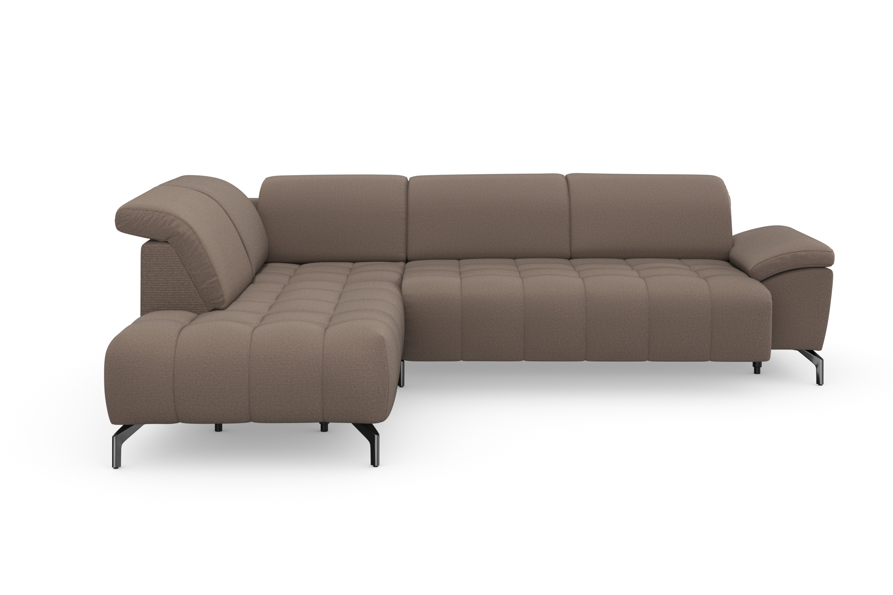 sit&more Ecksofa "Cool L-Form" wahlweise mit Kopfteilverstellung und Vorziehsitz motorisch