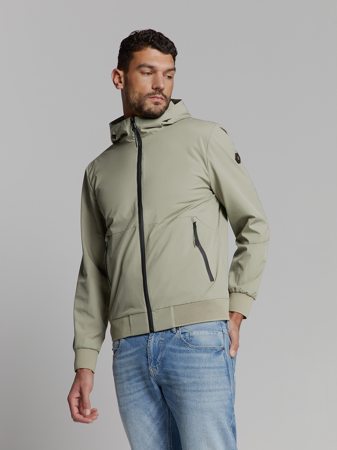 NO EXCESS Kurzjacke »No Excess Jacke mit kapuze«
