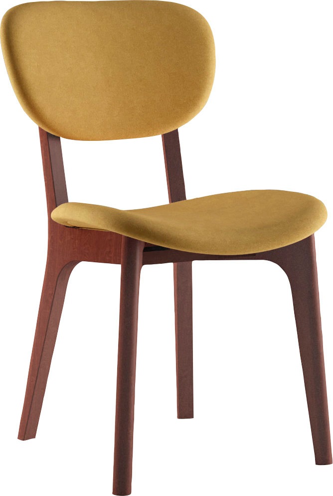 INOSIGN Stuhl "COZY Made in Italy" (Set) 2 Stk. Microfaser Gestell in Buche günstig online kaufen