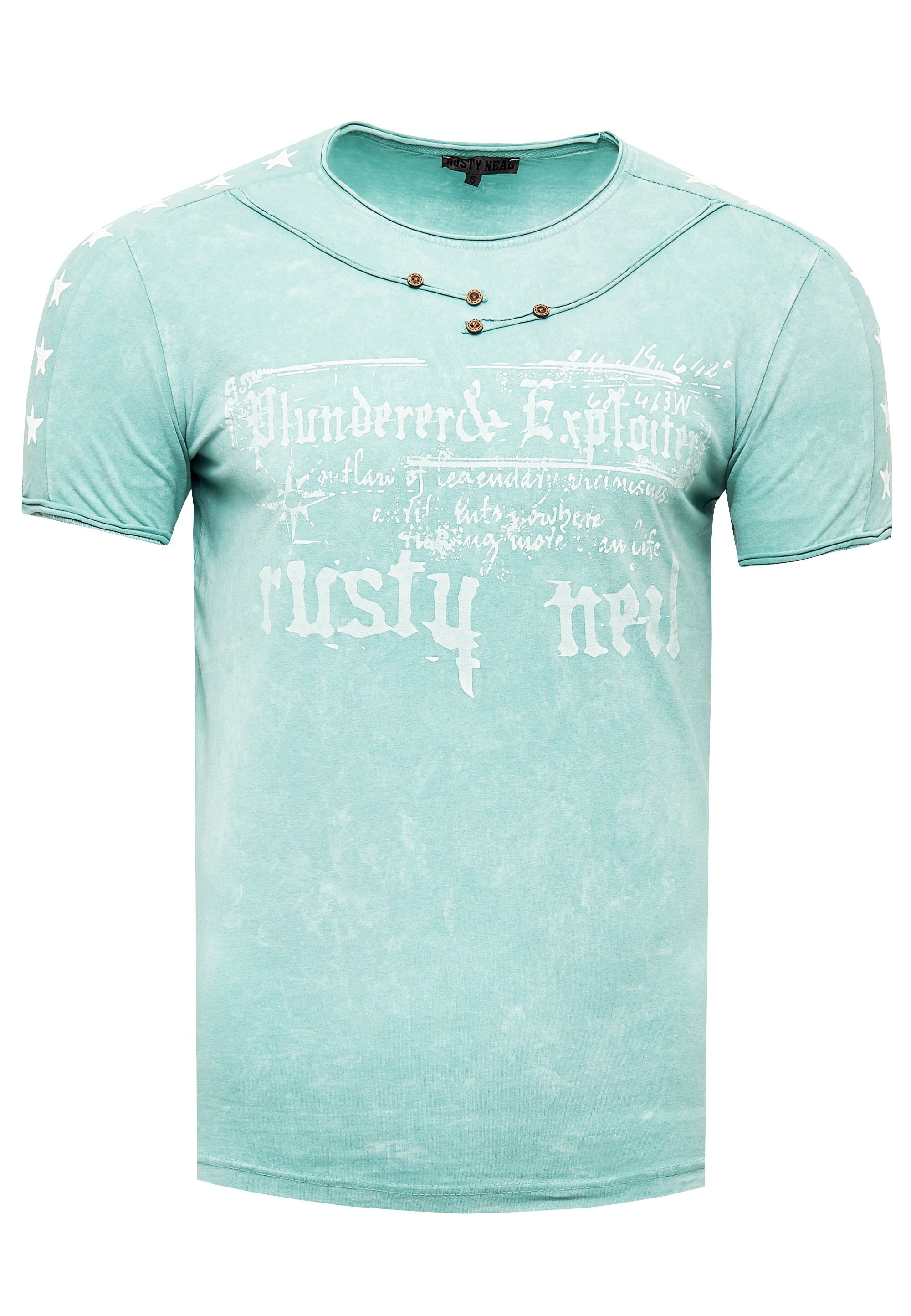 Rusty Neal T-Shirt, in melierter Optik