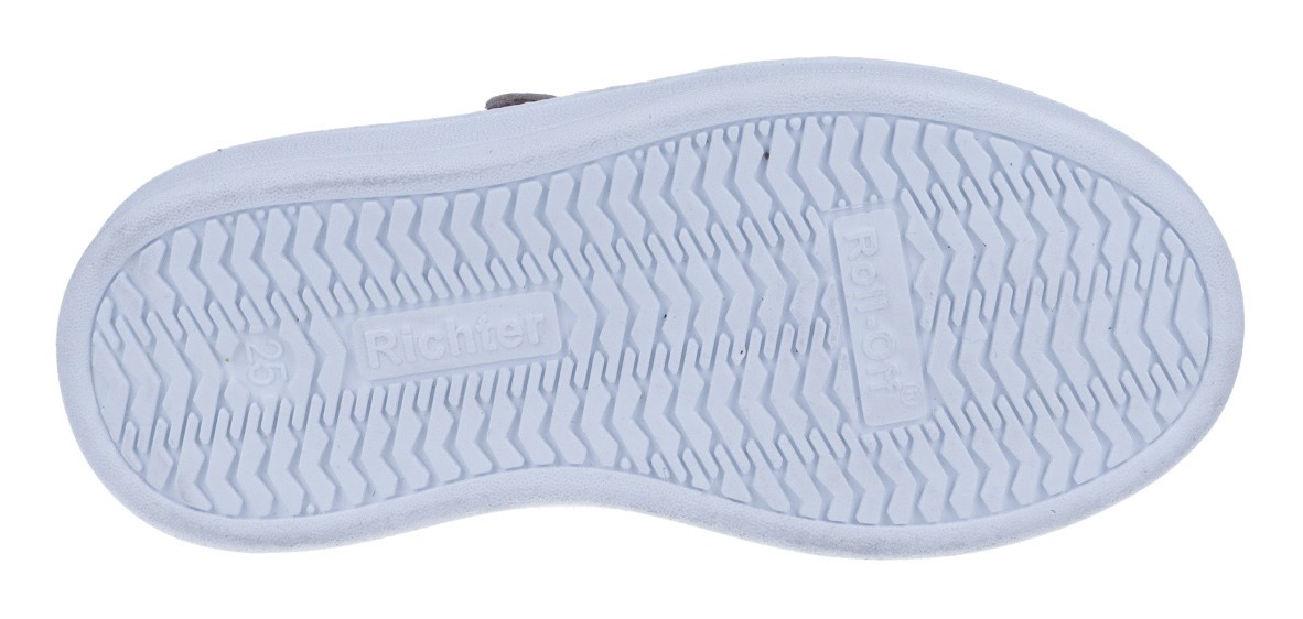 Richter Sneaker »Alessa WMS: Mittel«, Freizeitschuh im Metallic-Look, Größenschablone zum Download