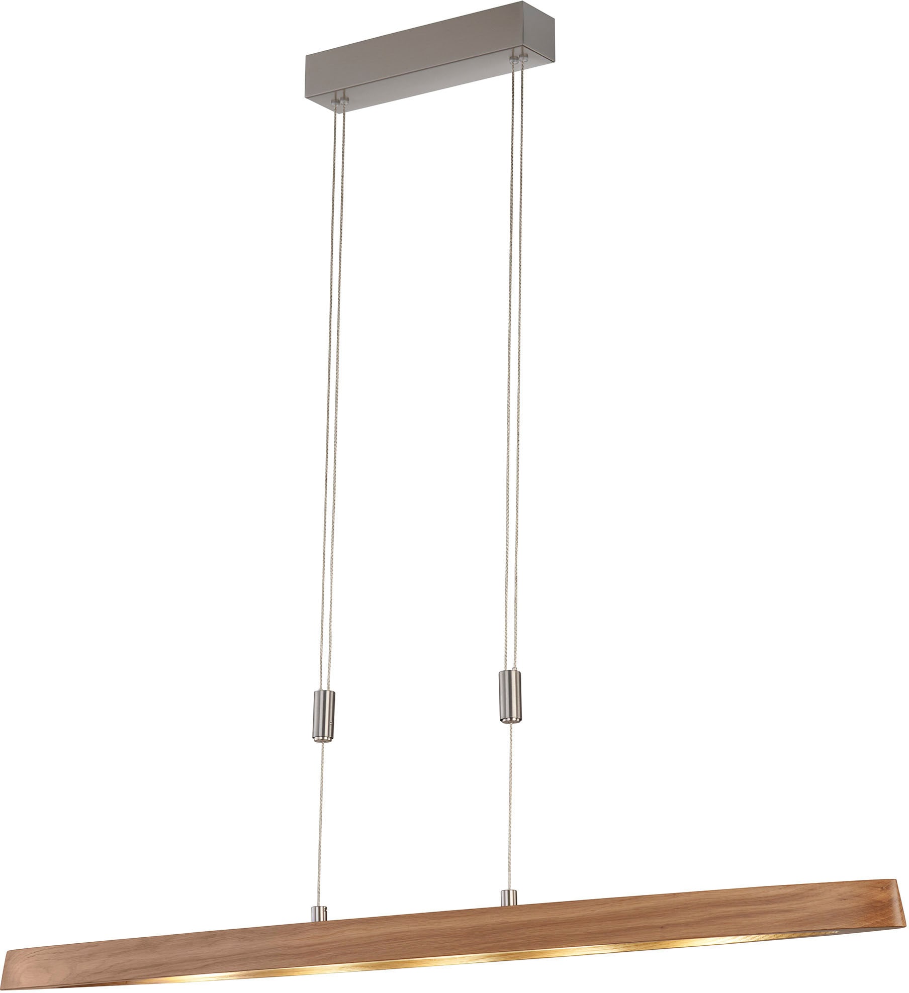 FISCHER & HONSEL Pendelleuchte »Shine-Wood«, 5 flammig, Leuchtmittel LED-Modul | LED fest integriert, made in Germany, langlebige LED