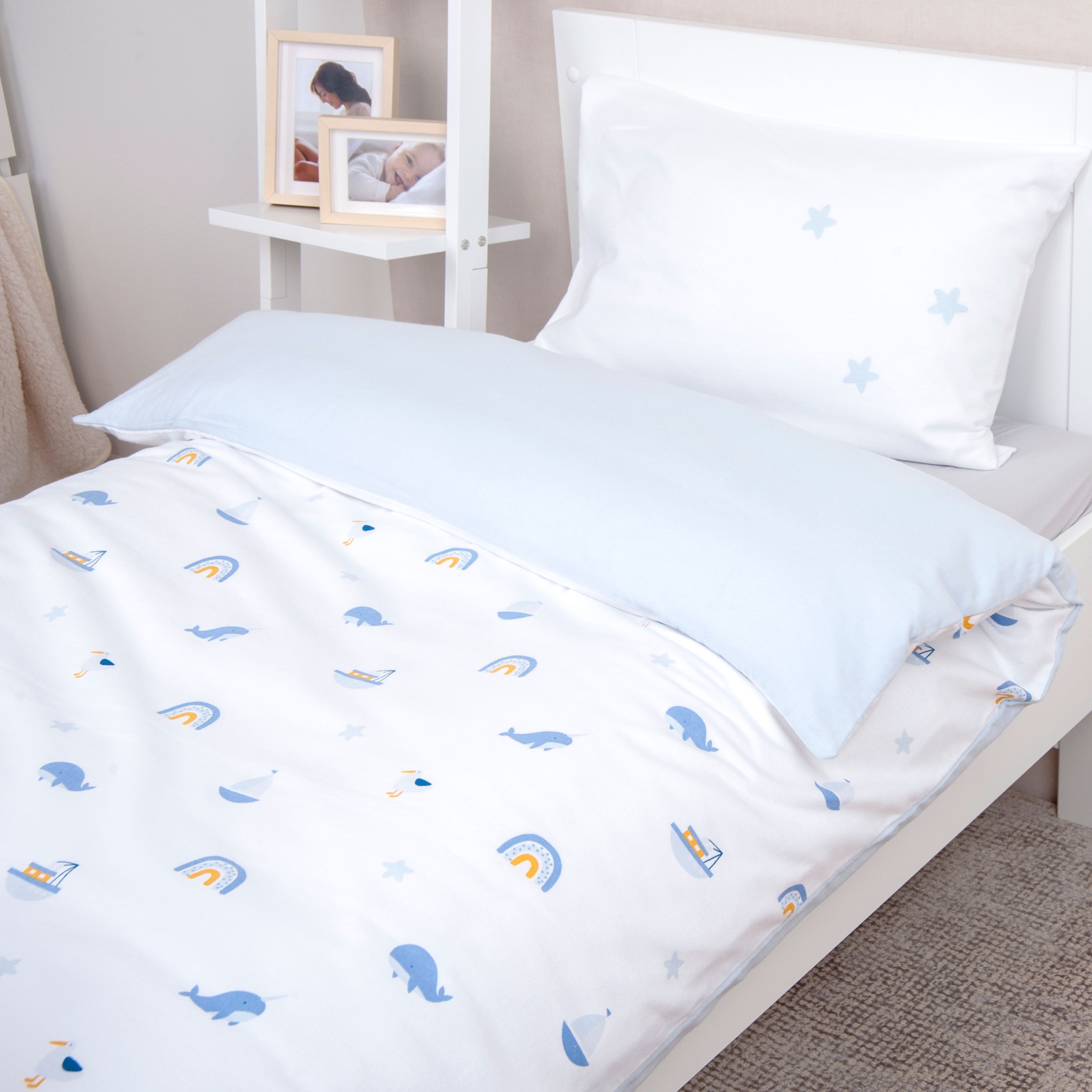 Baby Best Babybettwäsche "Baby Best Little Ocean" 2 Stk. Flanellbettwäsche günstig online kaufen