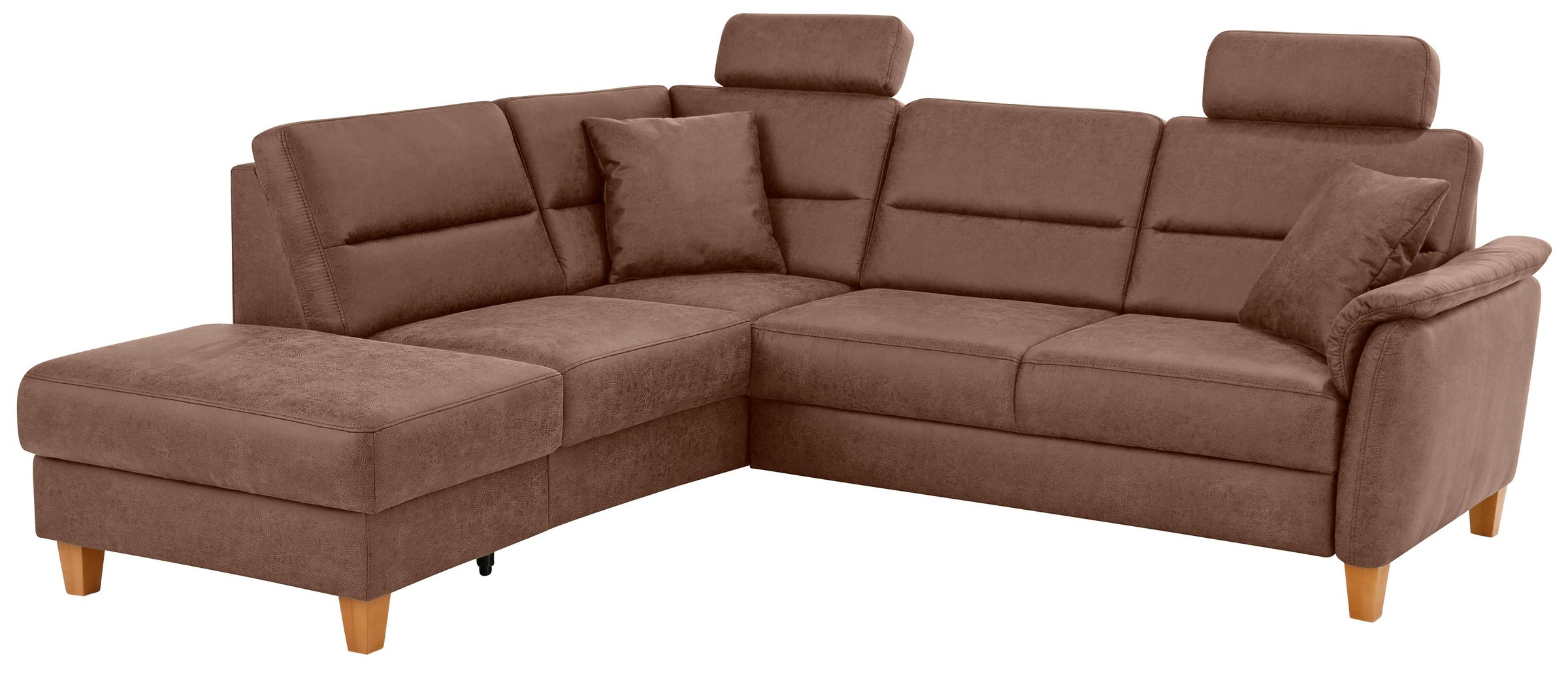 Home affaire Ecksofa »Palmera L-Form«, Federkern, wahlweise mit Bettfunktion und mit/ohne Stauraum