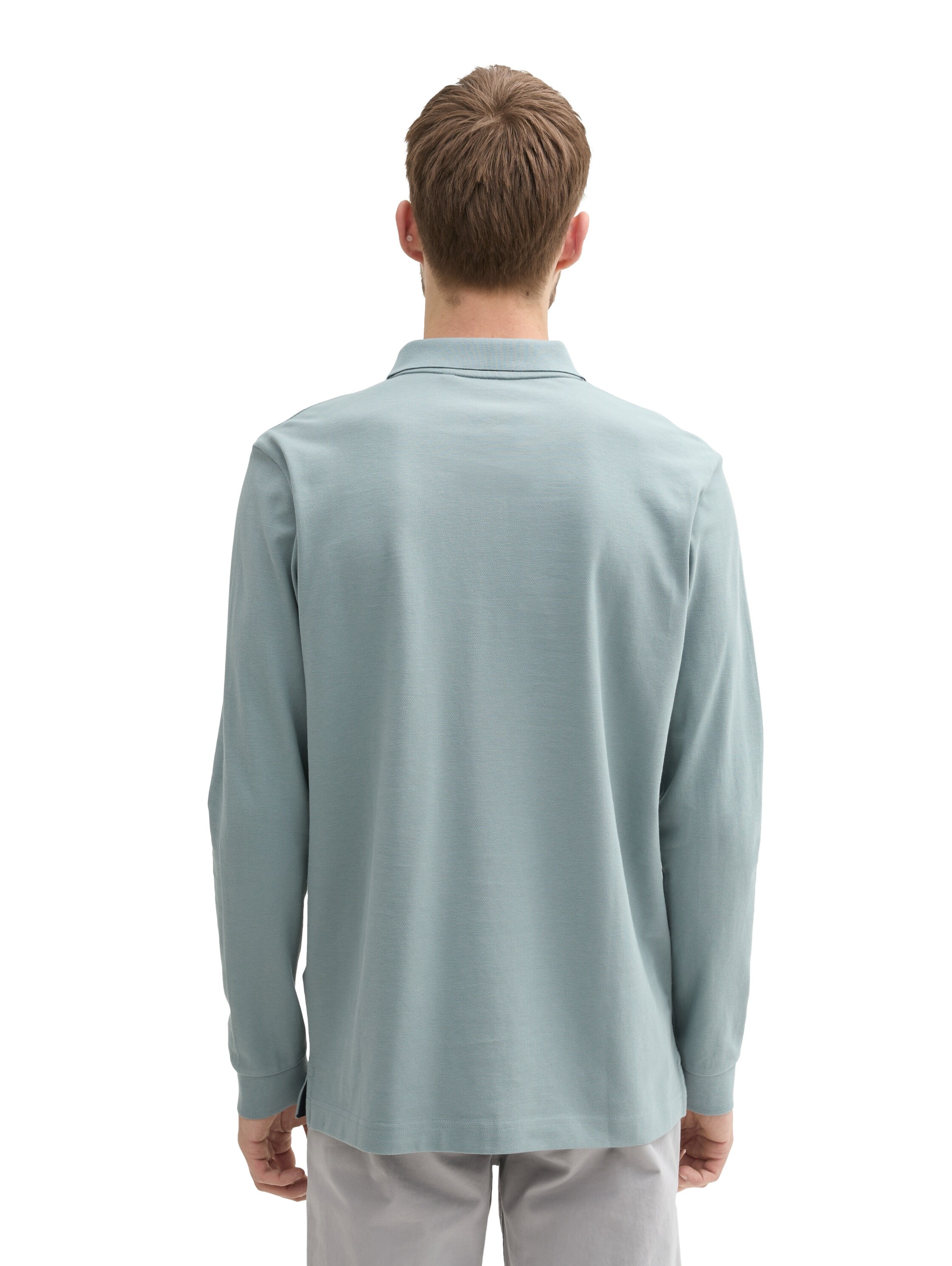TOM TAILOR Langarm-Poloshirt, mit Logo-Stickerei günstig online kaufen