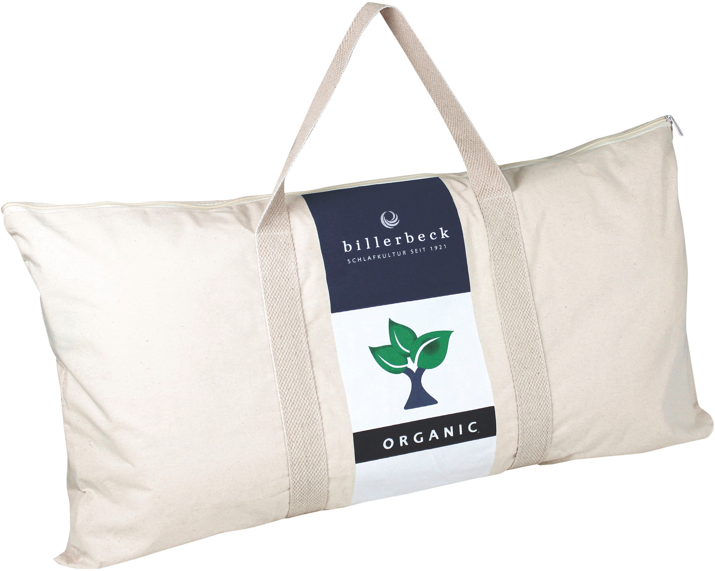 billerbeck Nackenstützkissen »Cosineck nature, Kissen 40x80cm«, Füllung: Naturlatex, Bezug: 100% Bio-Baumwolle, Soft-Batist, versteppt mit 100% Baumwolle, (1 St.), Das GOTS-Zertifiziertes Naturlatex-Nackenstützkissen