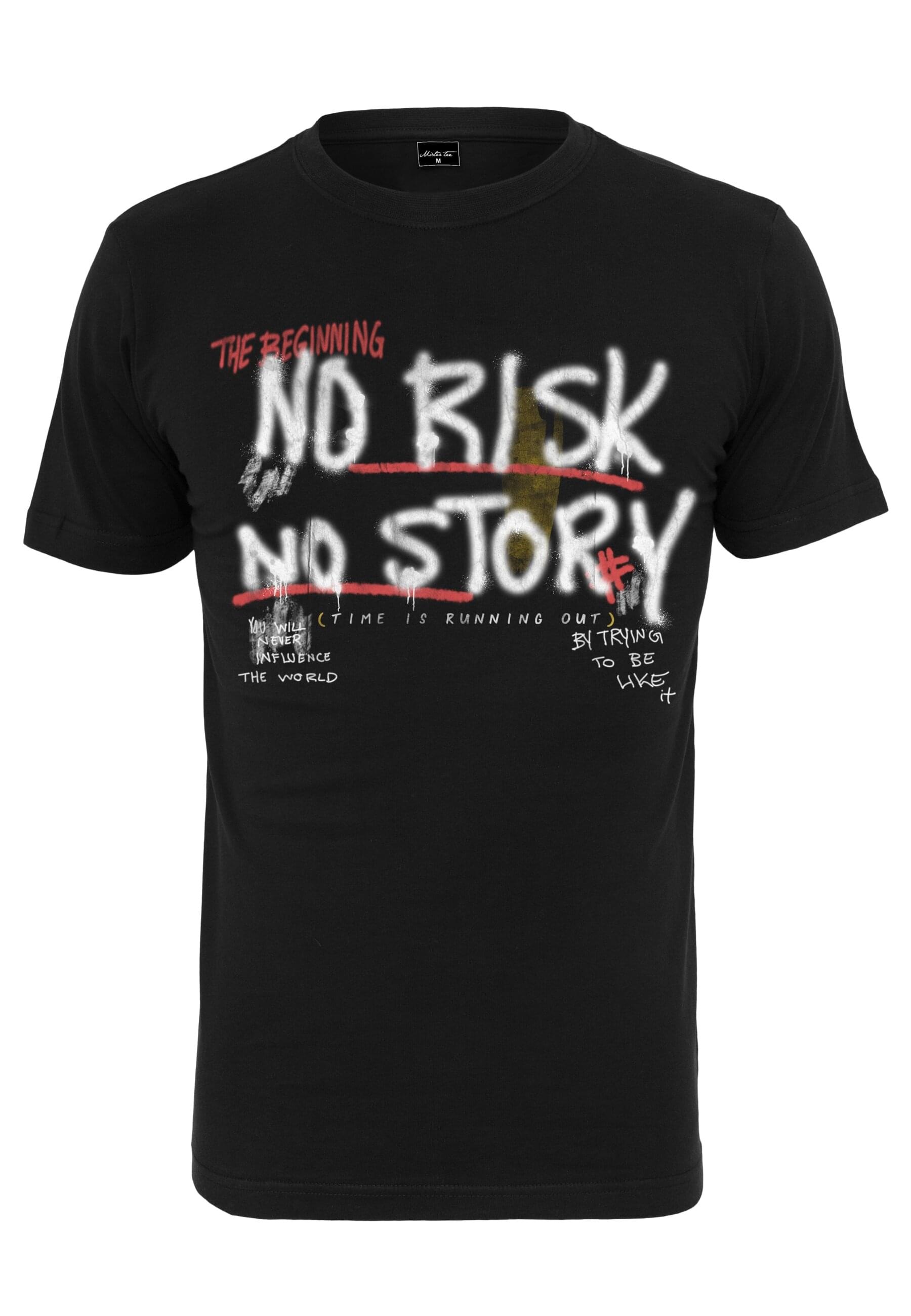 MisterTee Kurzarmshirt "MisterTee Herren No Risk No Story Tee"