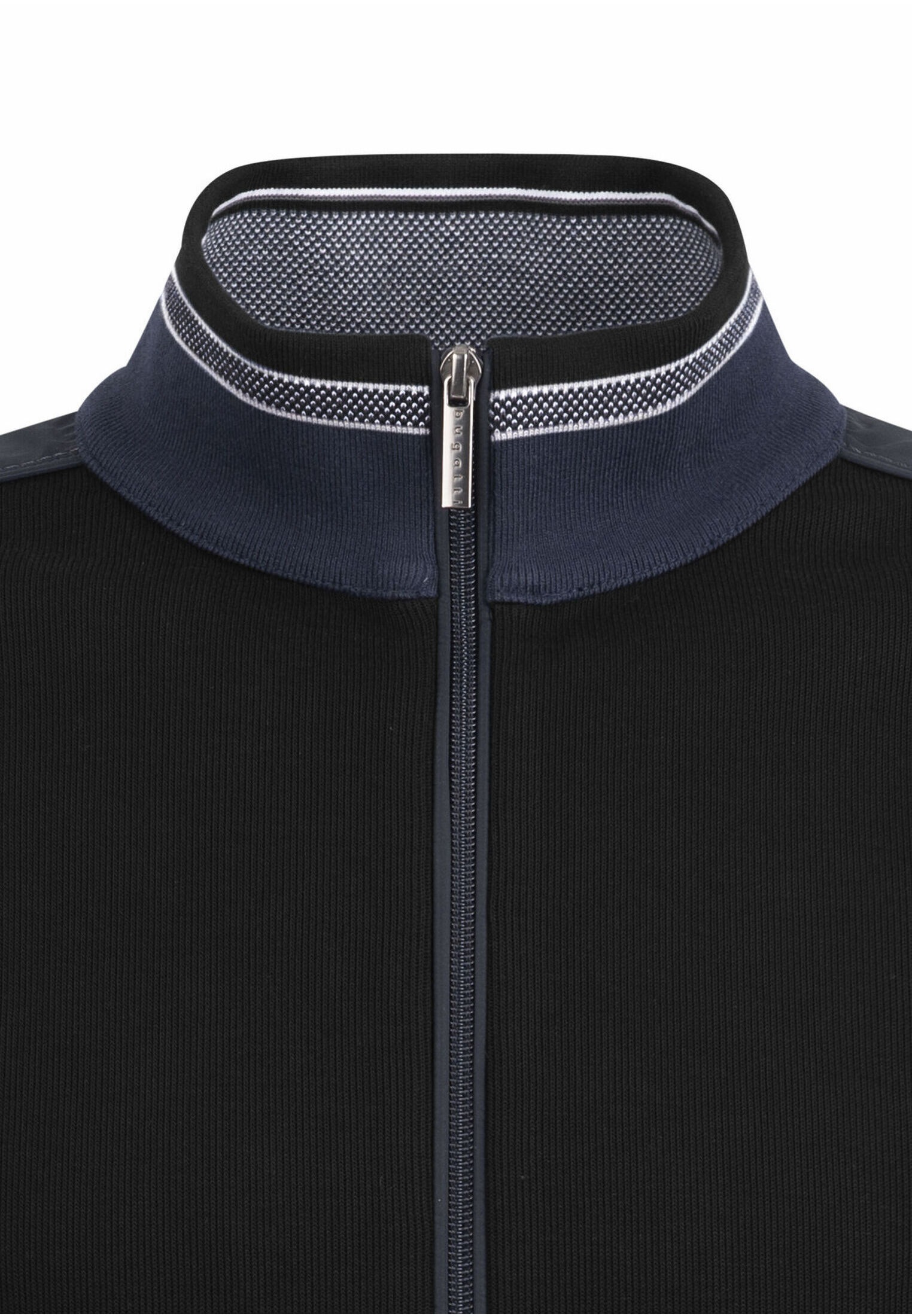 bugatti Sweatjacke, mit Stehkragen