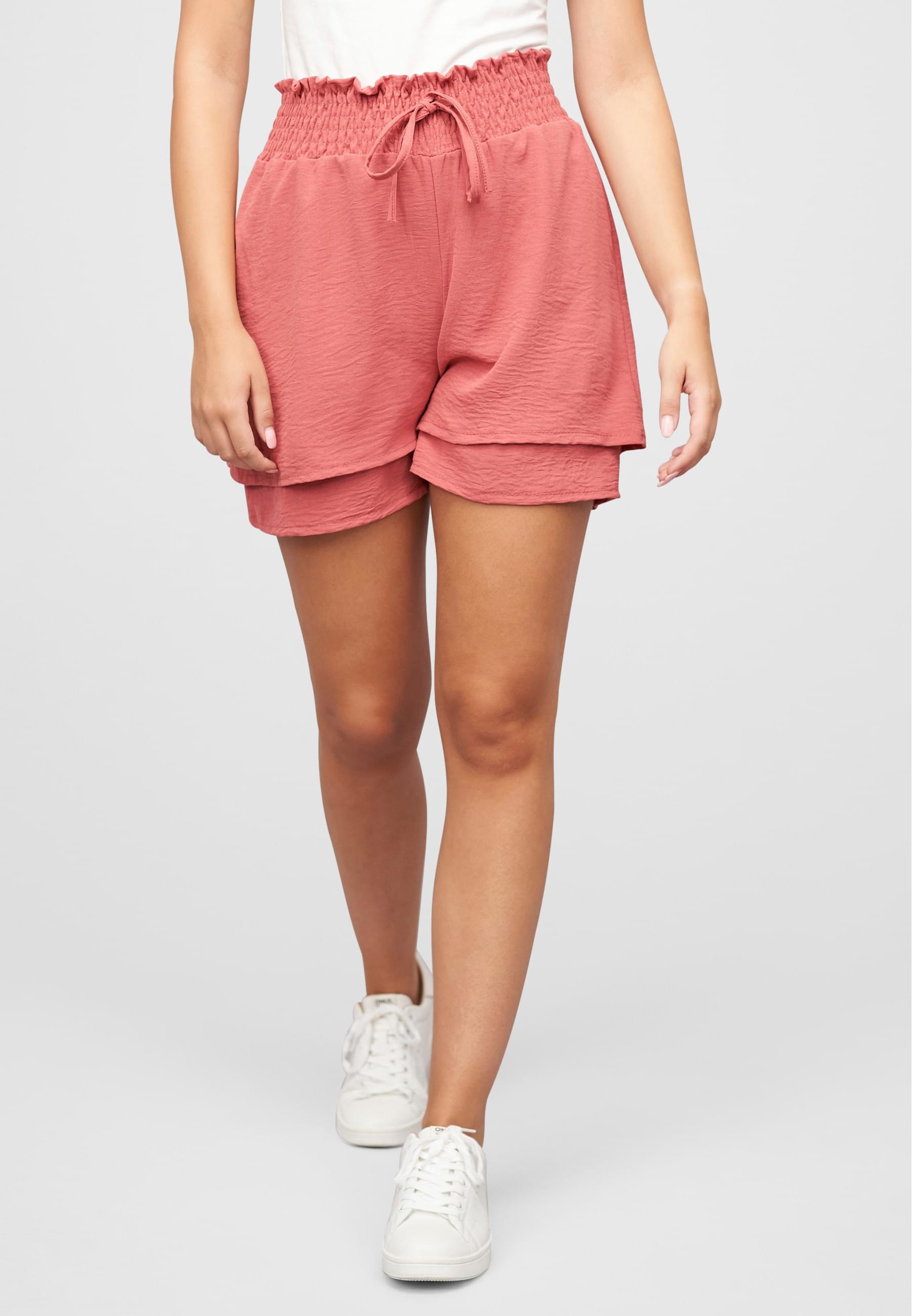 CLOUD 5IVE Shorts »CLOUD 5IVE Musselin Shorts 2-Lagig mit Gummibund«