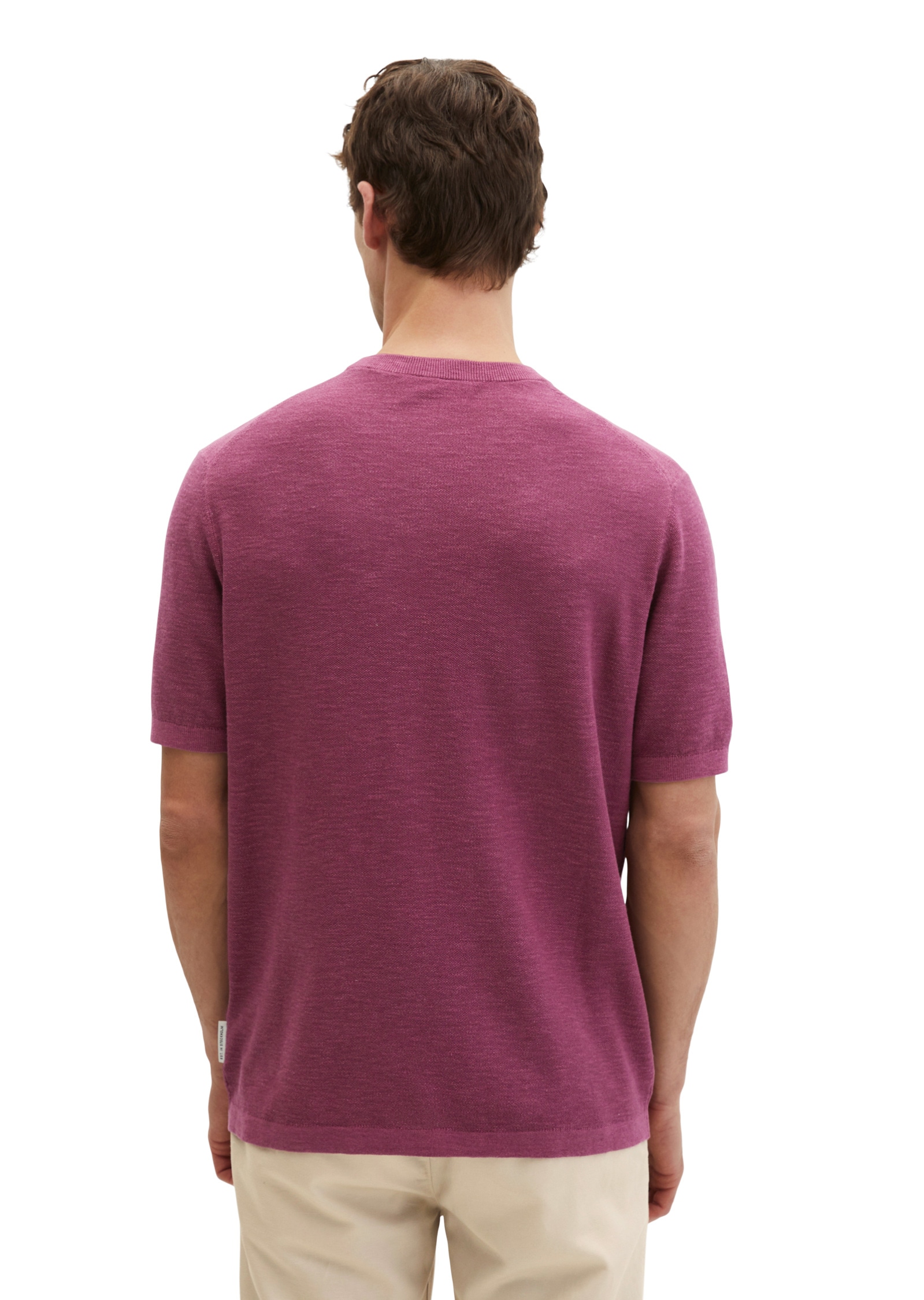 Marc O'Polo Rundhalspullover »aus Bio-Baumwolle und Leinen«