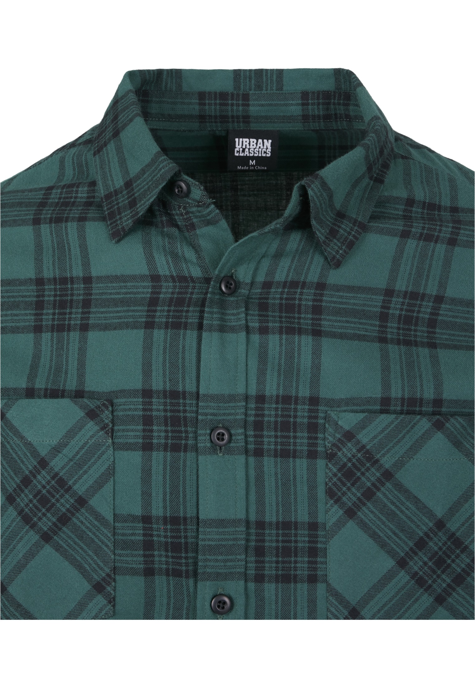 URBAN CLASSICS Langarmshirt »Herren Checked Flanell Shirt 7«, (1 tlg.)