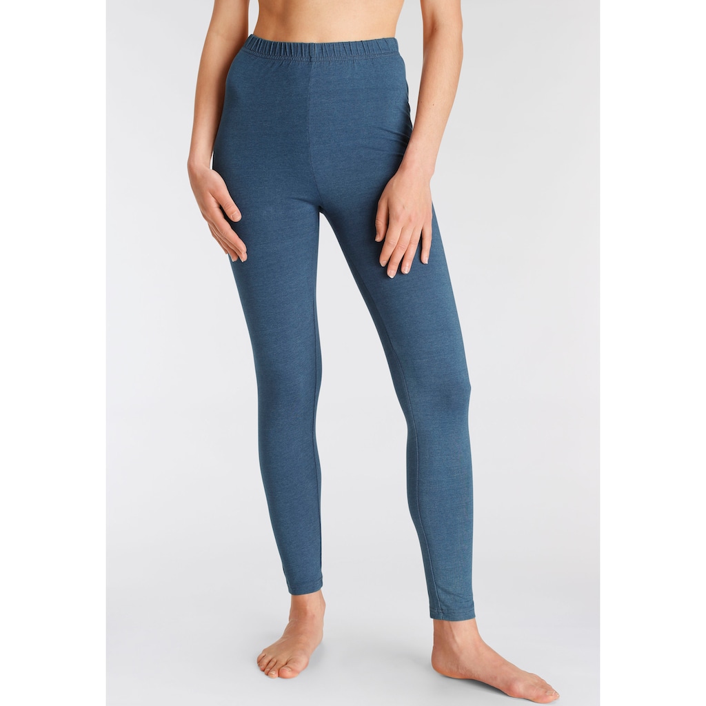 Vivance active Leggings, (2er-Pack), mit Gummibund, Loungewear