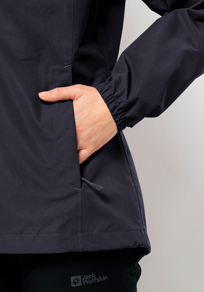 Jack Wolfskin Outdoorjacke »STORMY POINT 2L JKT W«, mit Kapuze