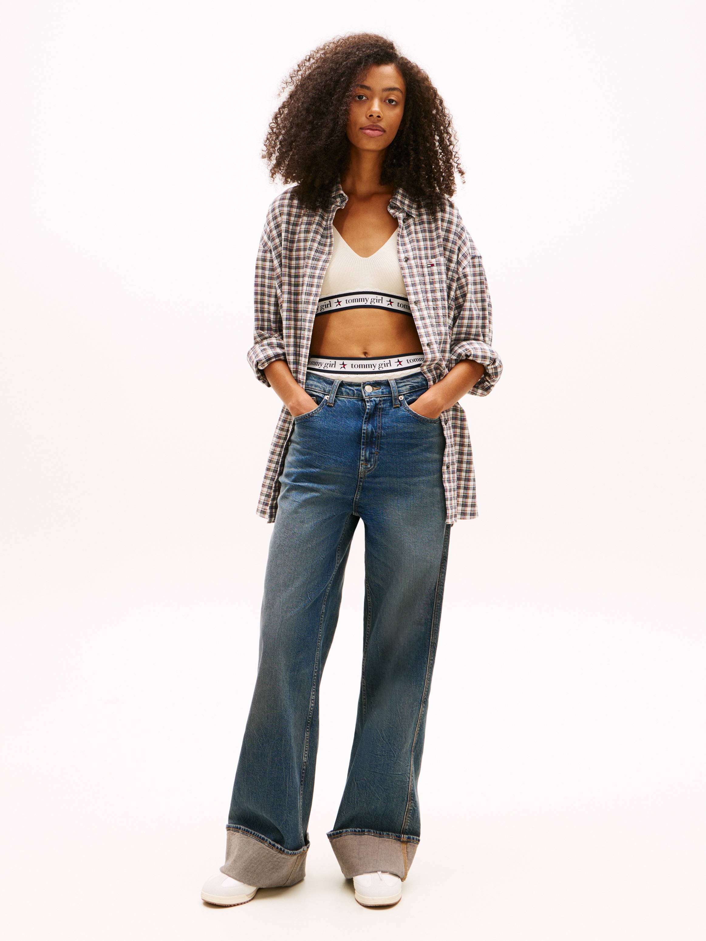 Thumbnail - Tommy Jeans Karobluse "TJW OVS CHIECKED SHIRT EXT"