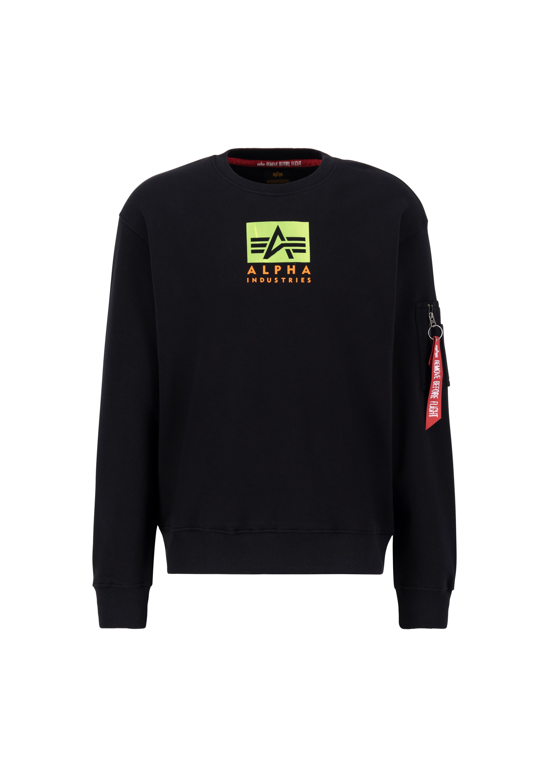 Alpha Industries Sweater "Alpha Industries Men - Sweatshirts Satin Logo Sweater"