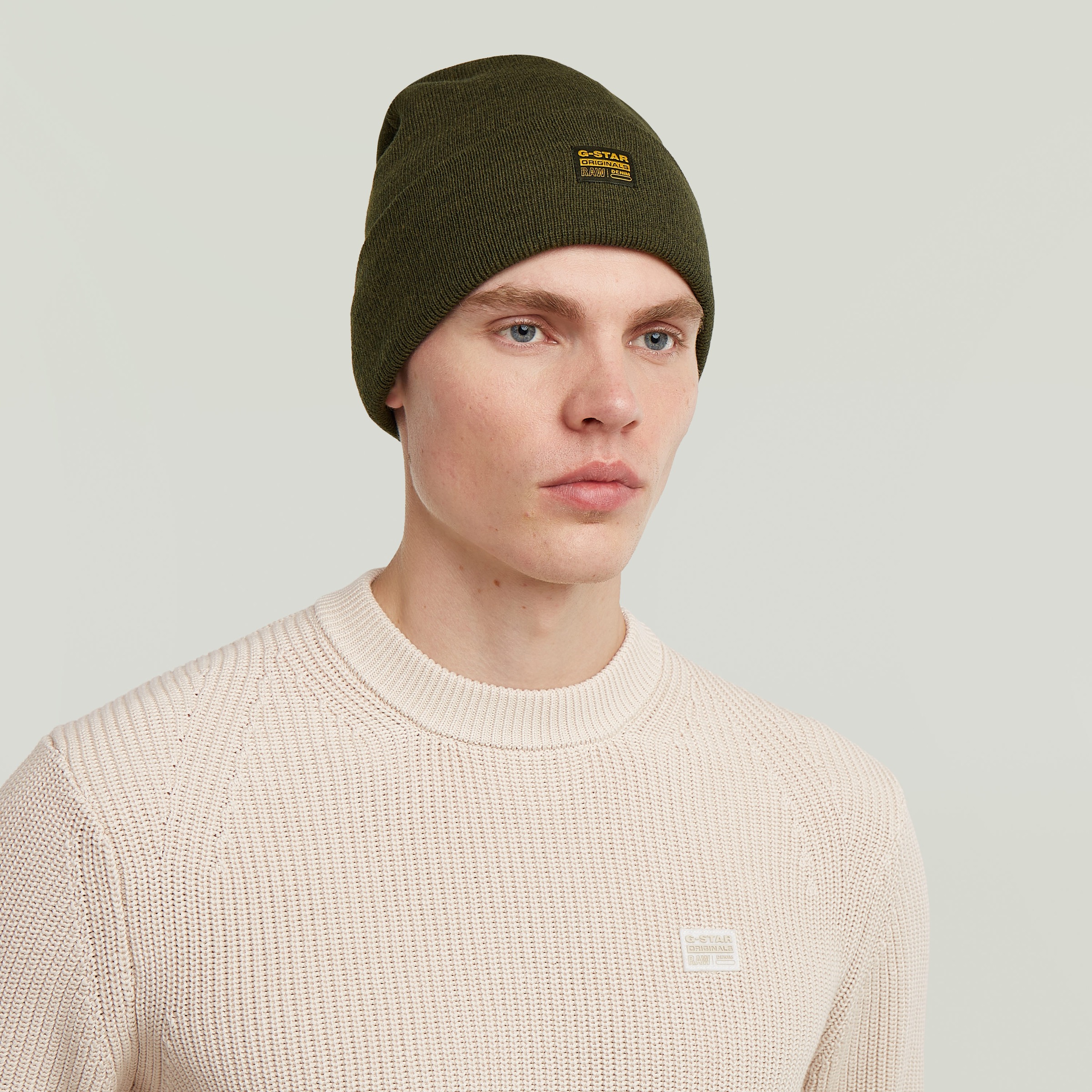 G-STAR Beanie "Effo Long Beanie" mit Aufnäher vorn günstig online kaufen