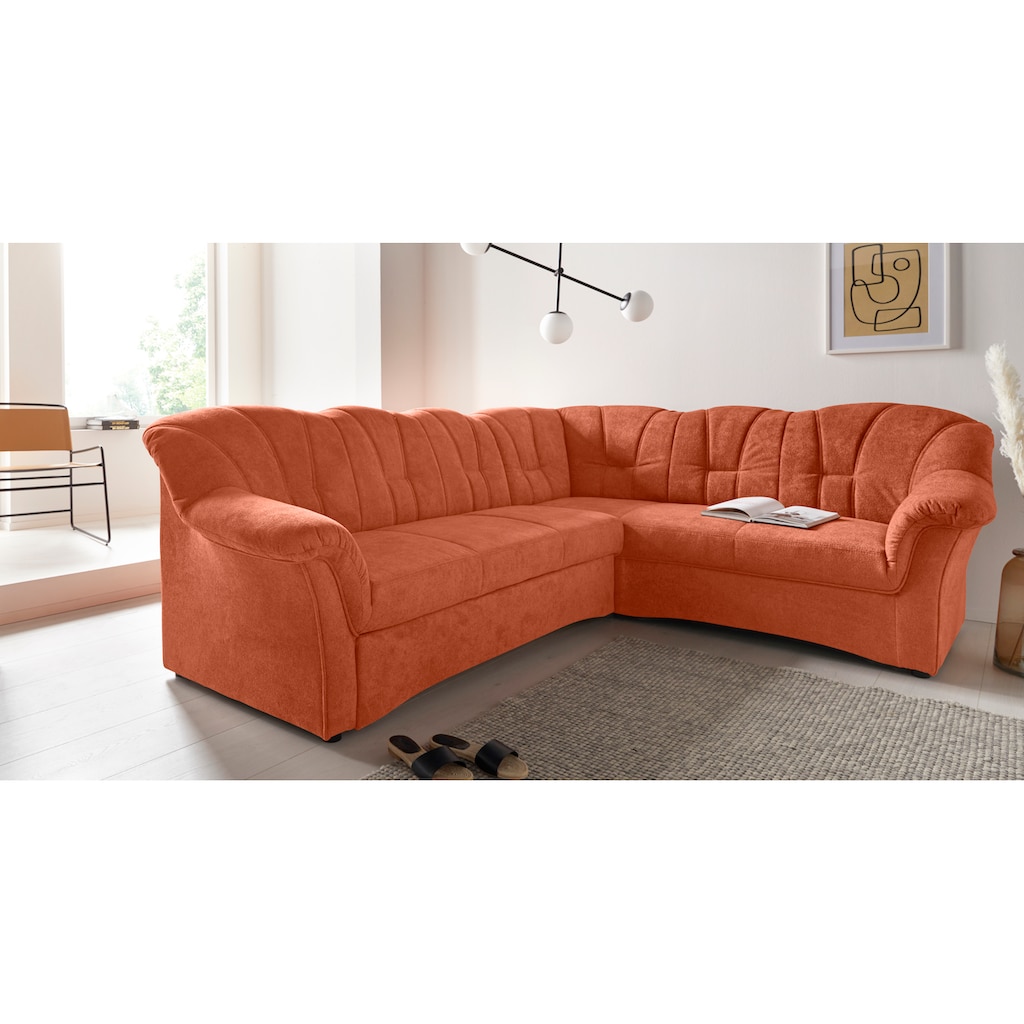 DOMO collection Ecksofa »Papenburg B/T/H: 242/190/84 cm«