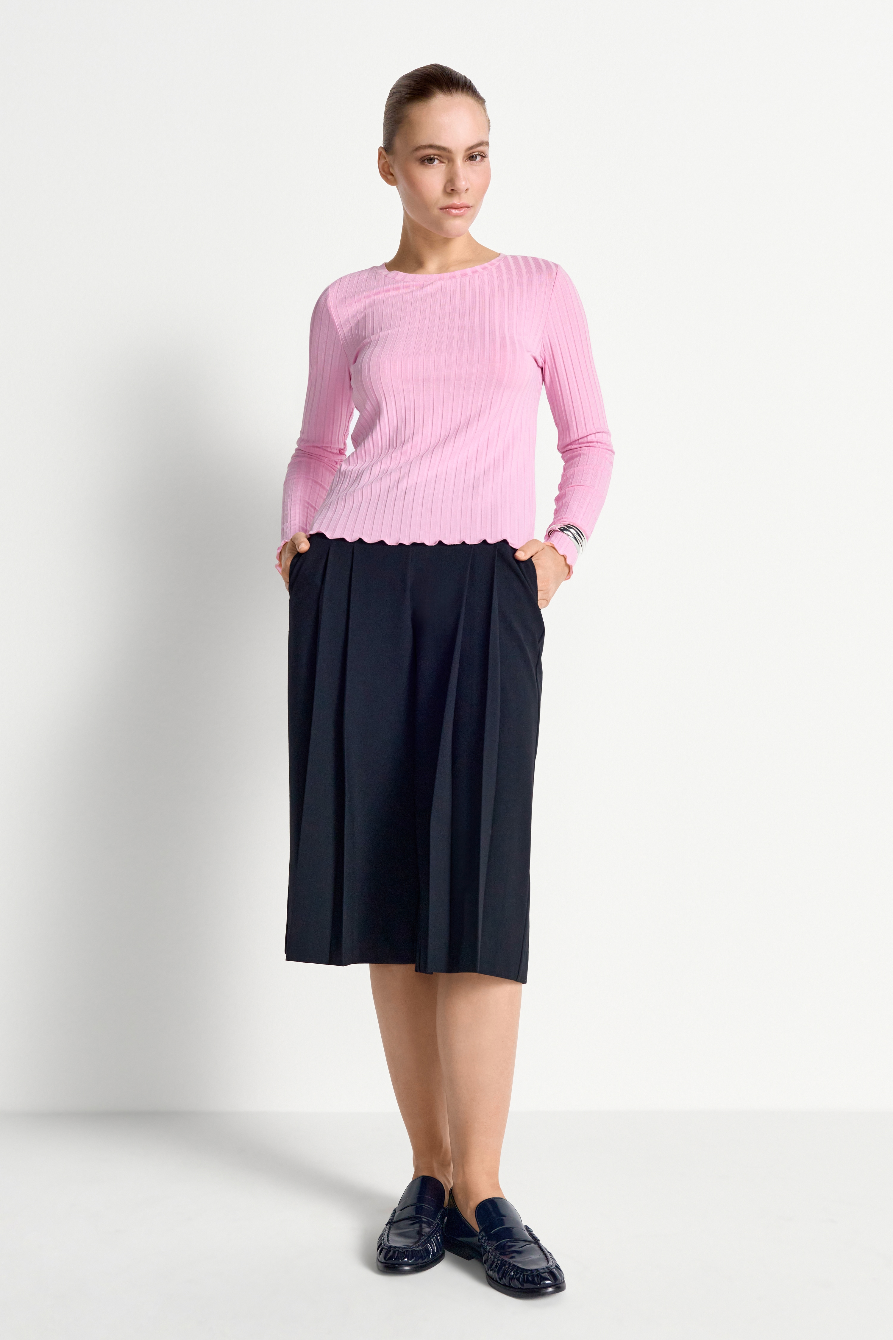 Thumbnail - RICHROYAL Longsleeve perfekt zum drunterziehen, mit Rollkante am Ausschnitt