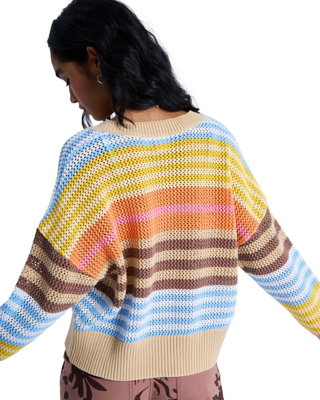 Roxy Fleecepullover "Cosmic Coast Stripes" günstig online kaufen