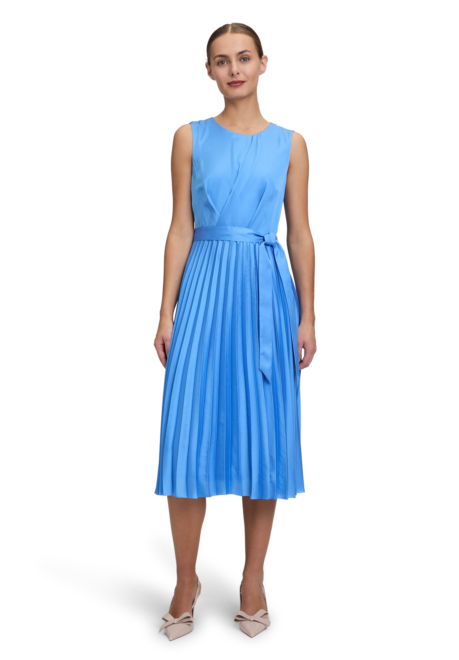 Betty&Co Midikleid "Betty & Co Midikleid mit Plissee", Plissee günstig online kaufen