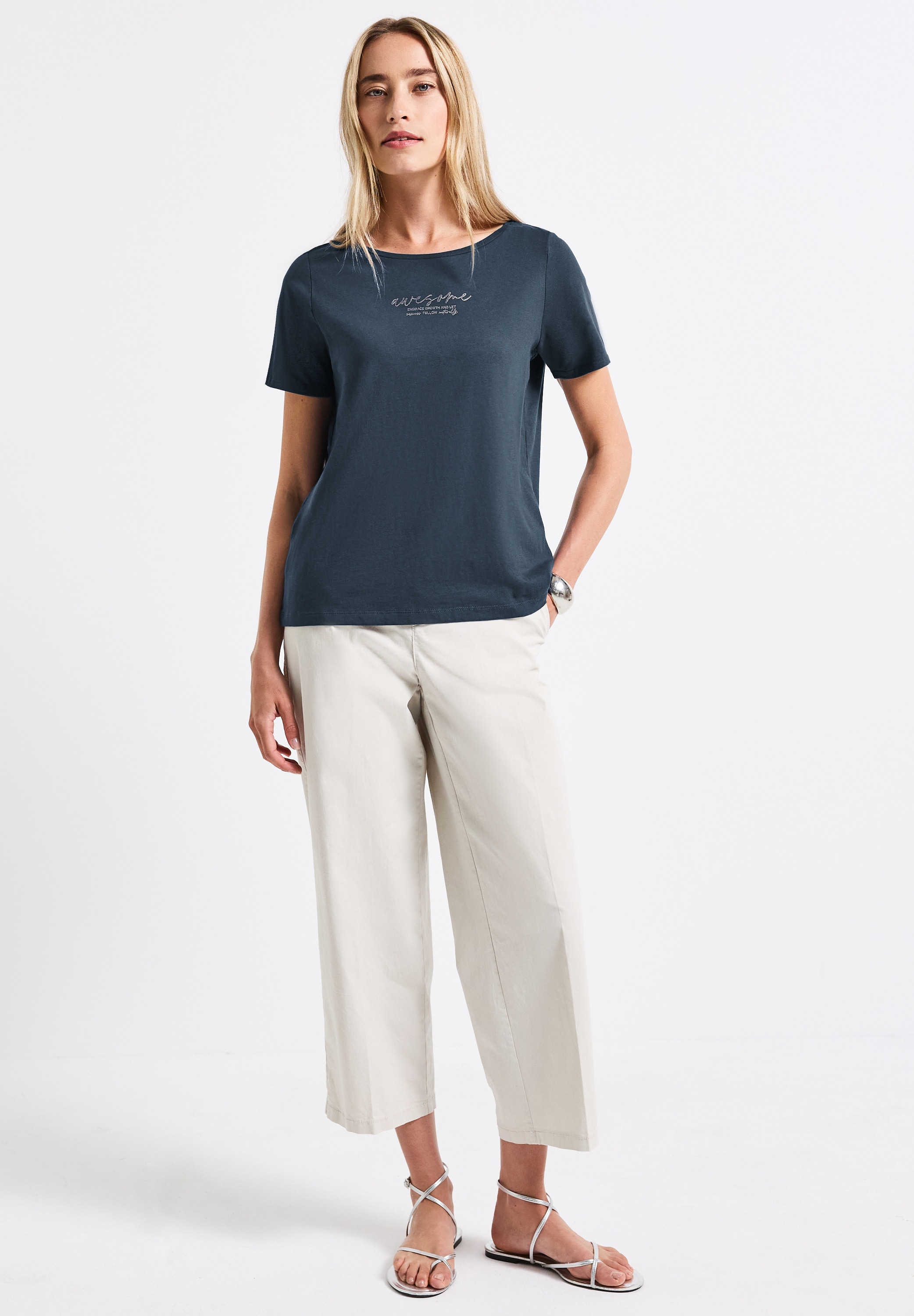 STREET ONE T-Shirt, aus reiner Baumwolle