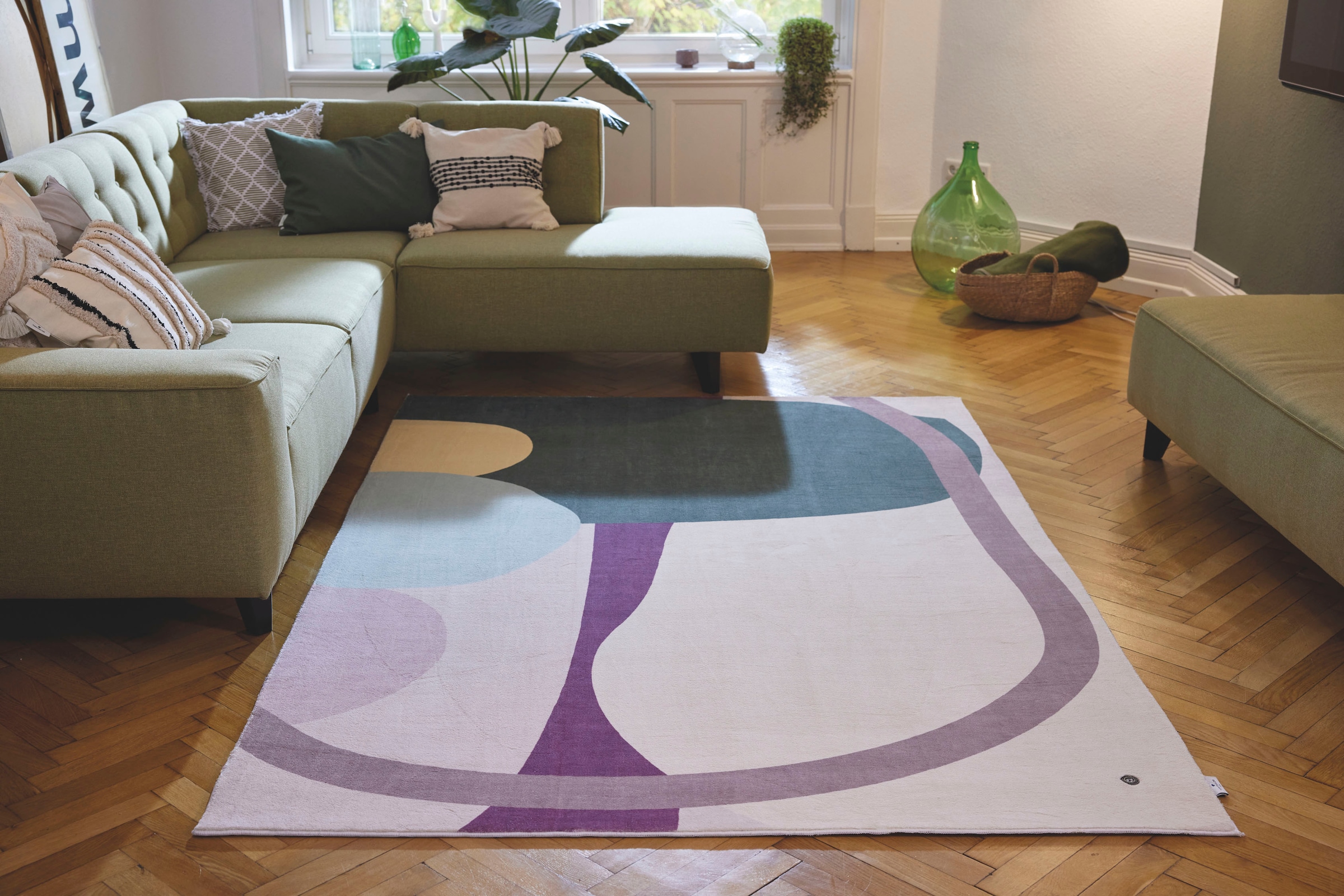 TOM TAILOR HOME Teppich »Shapes - FOUR«, rechteckig, 5 mm Höhe, Kurzflor, bedruckt, modernes Design