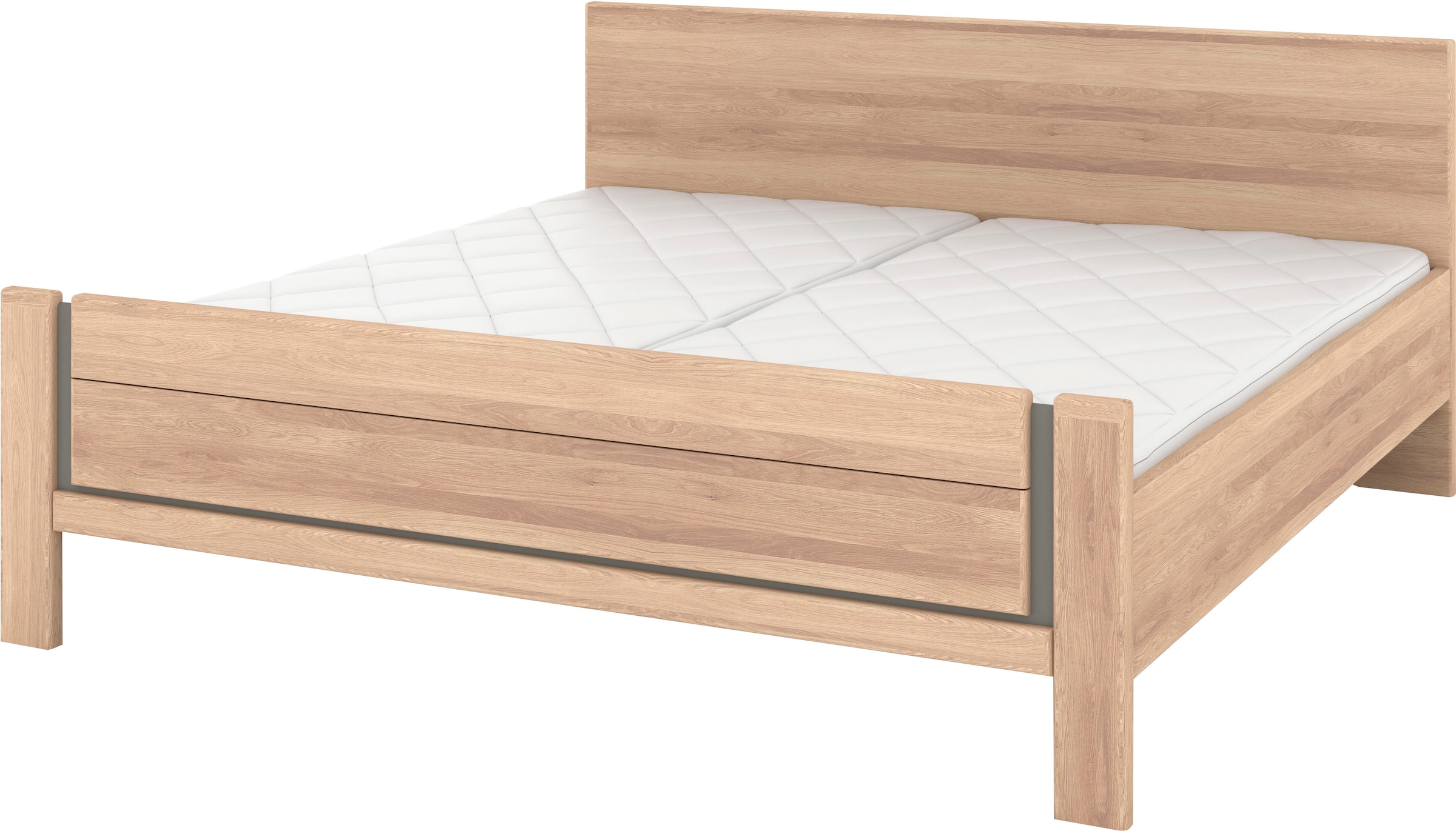 Musterring Holzbett "Sorrent, Bettgestell, Bettrahmen, teilmassiv Eiche", ( günstig online kaufen