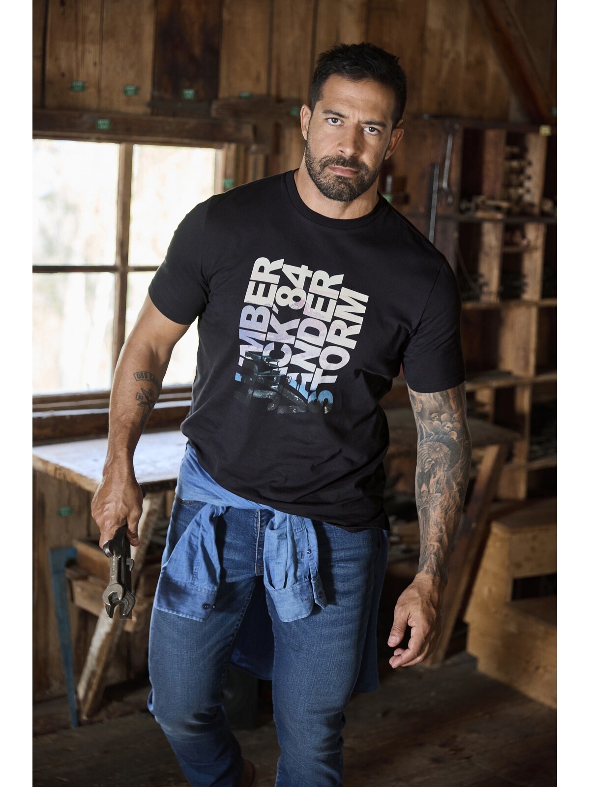Jan Vanderstorm T-Shirt »T-Shirt RANSTEIN«, (1 tlg.)