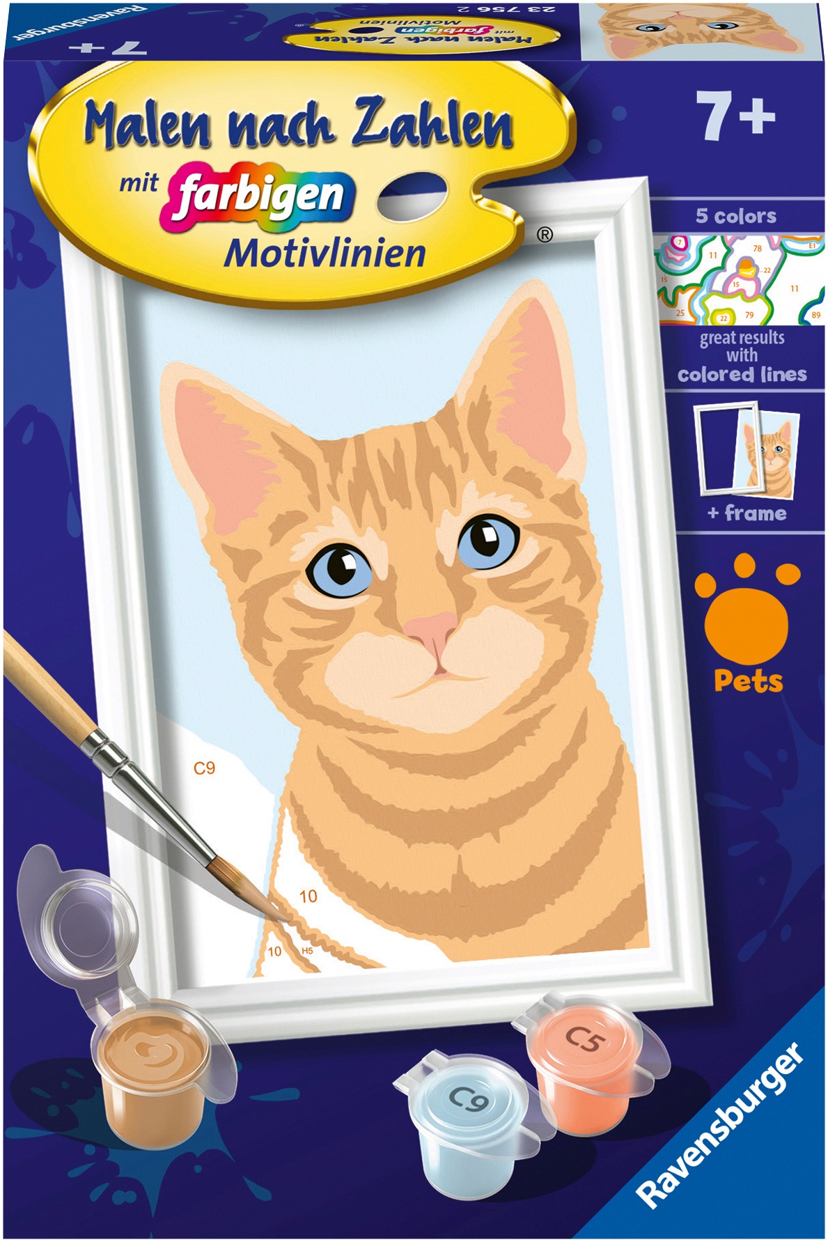 Malen nach Zahlen »CreArt, Niedliche Katze«, Made in Europe, FSC® - schützt Wald -...