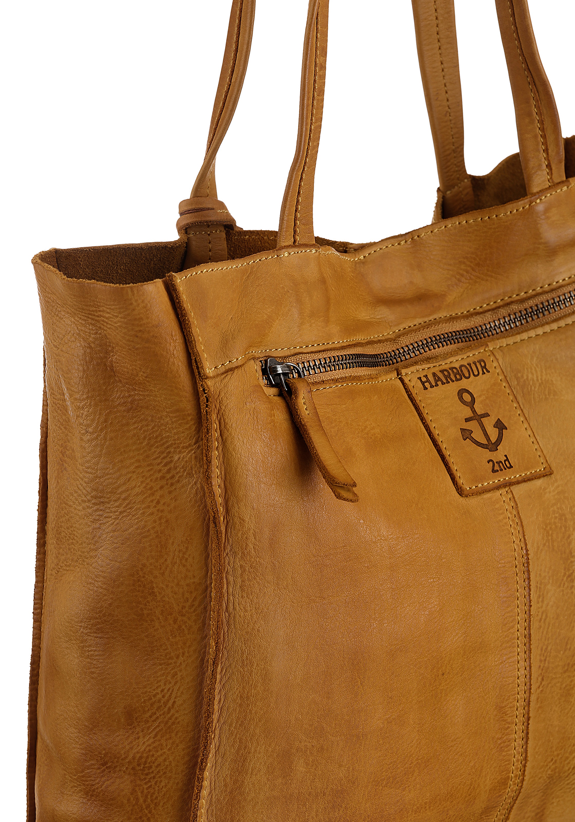 Thumbnail - HARBOUR 2nd Shopper "Elbe 1", aus Leder mit typischen Marken-Anker-Label und Schmuckanhänger