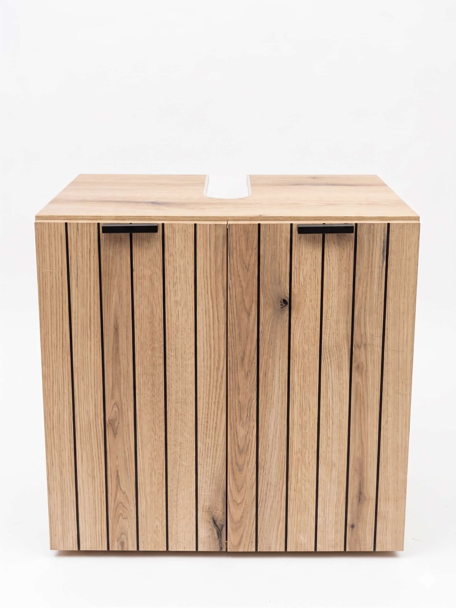 OTTO home Waschbeckenunterschrank »Amrum« Breite 60 cm dekorative Lamellenoptik
