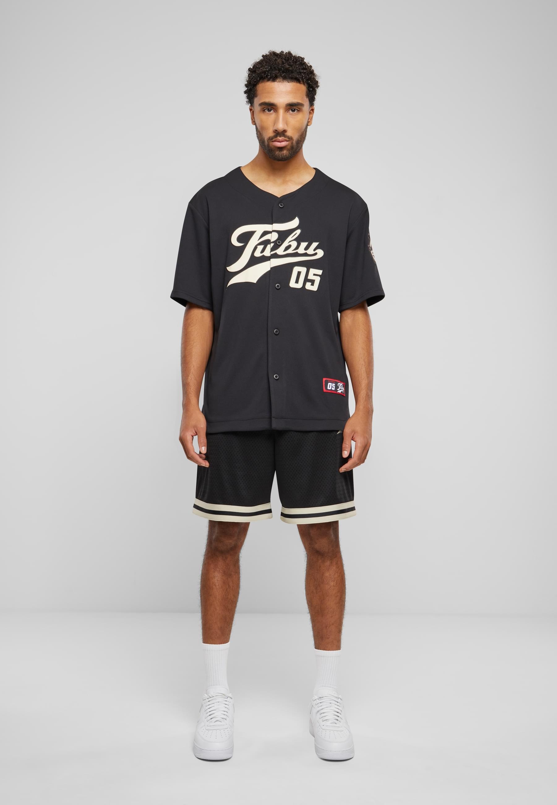 Fubu T-Shirt »Fubu Herren FM241-007-2 Fubu Varsity Baseball Jersey« 1 Stk. tlg.