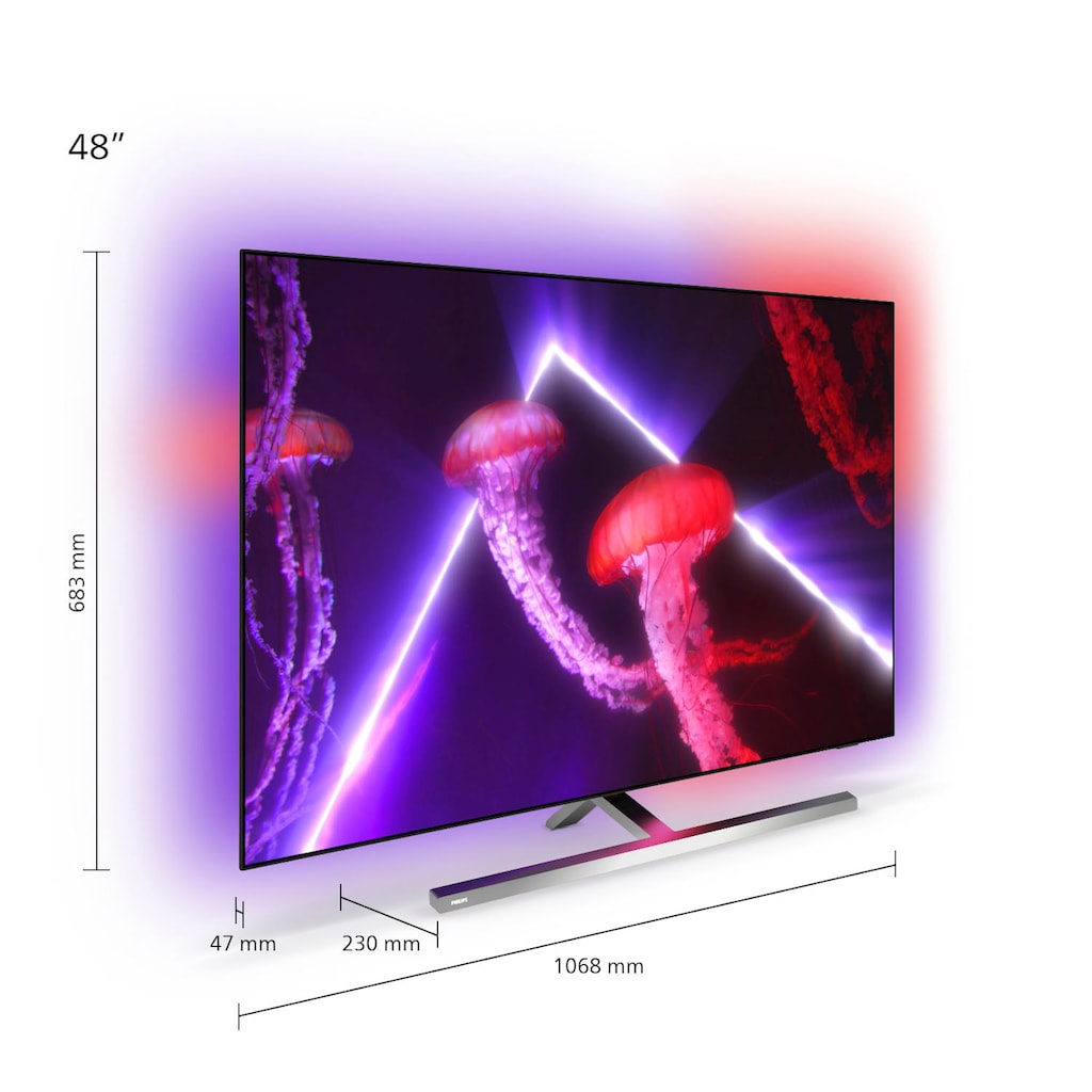 Philips OLED-Fernseher »48OLED807/12«, 121 cm/48 Zoll, 4K Ultra HD, Smart-TV-Android TV