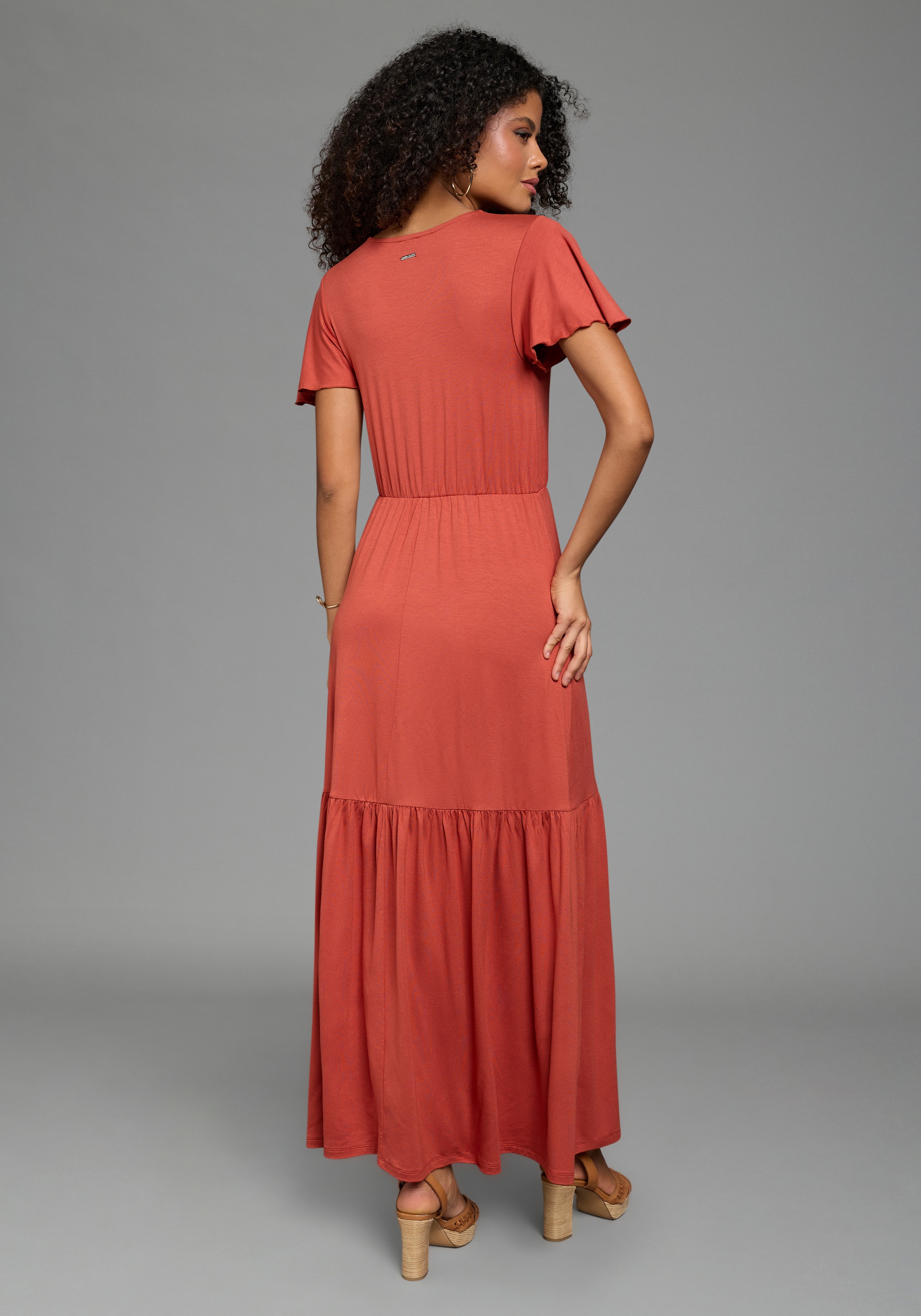 Laura Scott Sommerkleid langer Schnitt, für warme Tage, aus Single Jersey, günstig online kaufen